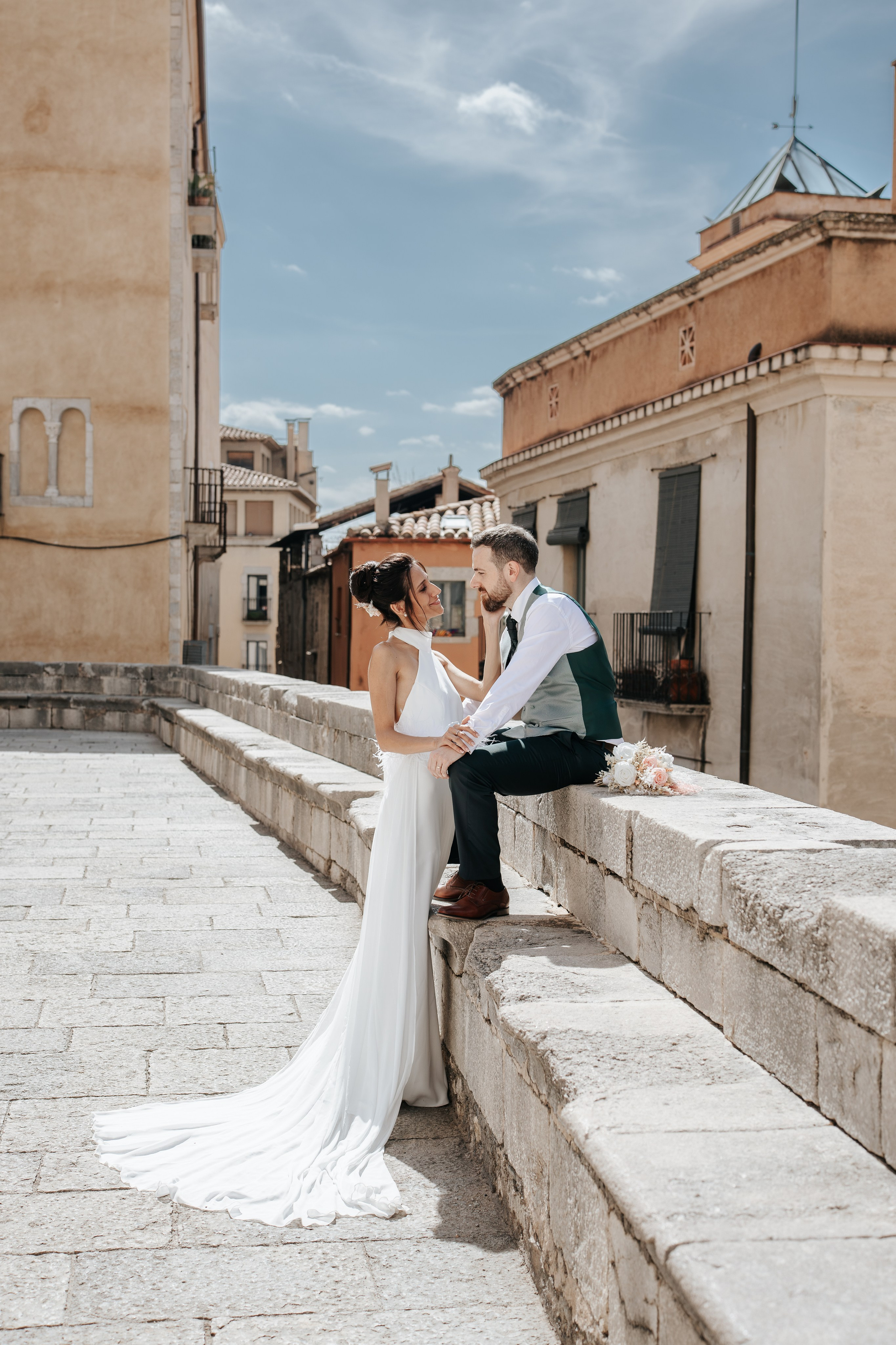 Anna & Alex, 19/09/2026, Ayuntamiento de Girona, Restaurante Mas Sola. Fotógrafa de bodas en Girona, Costa Brava | Wedding Photographer Evgenia Gruntovaya
