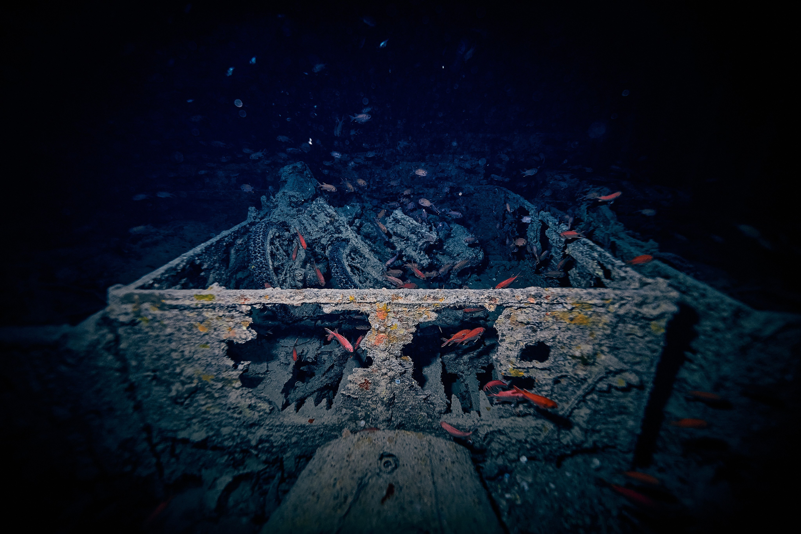 Underwater photographer Andriej Szypilow - photos of the mysterious SS Thistlegorm - sunken ship in the red sea