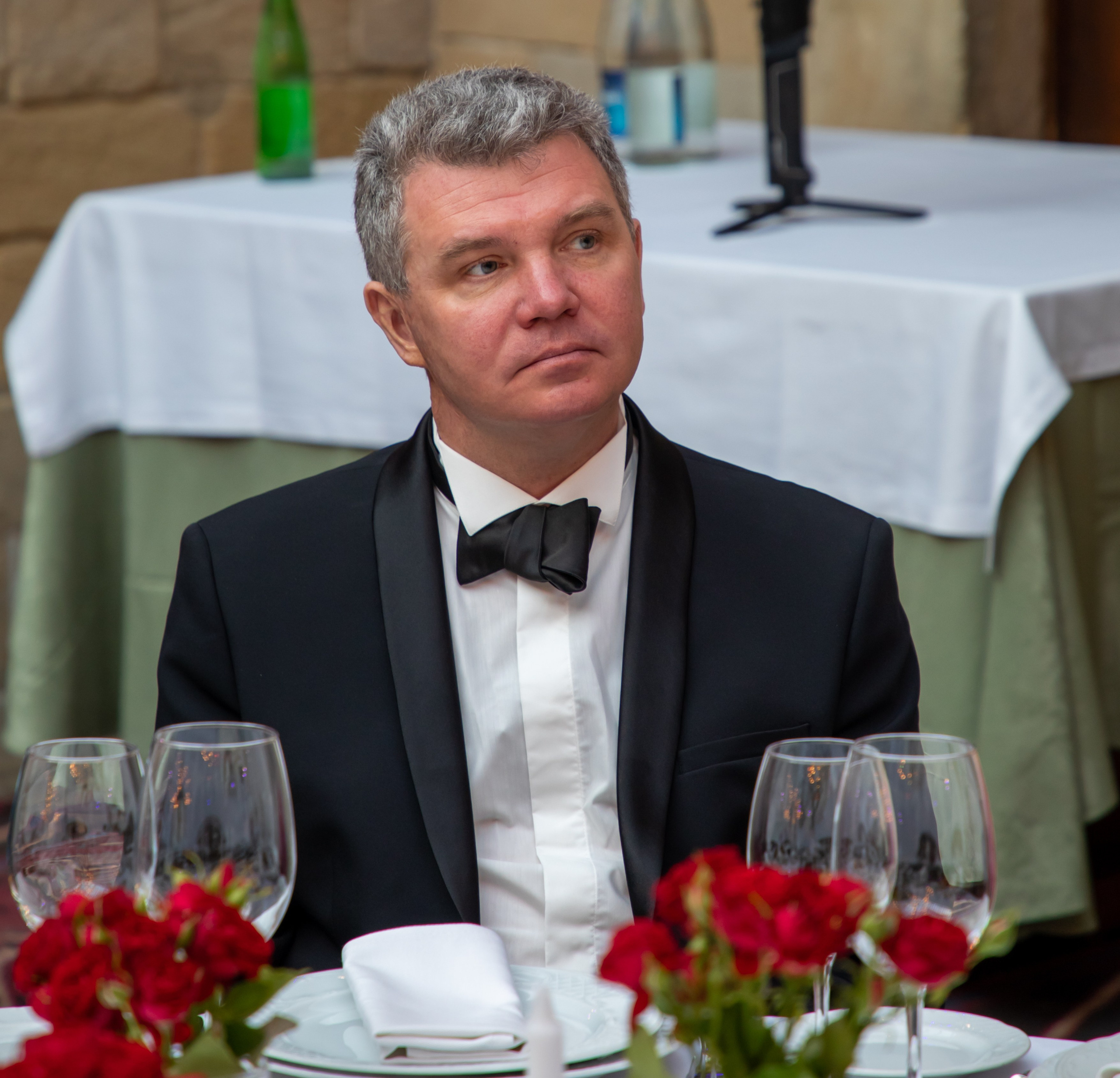 Gala-Dinner with the French Countess, the main etiquette expert Marie de Tilly. Baku Photographer