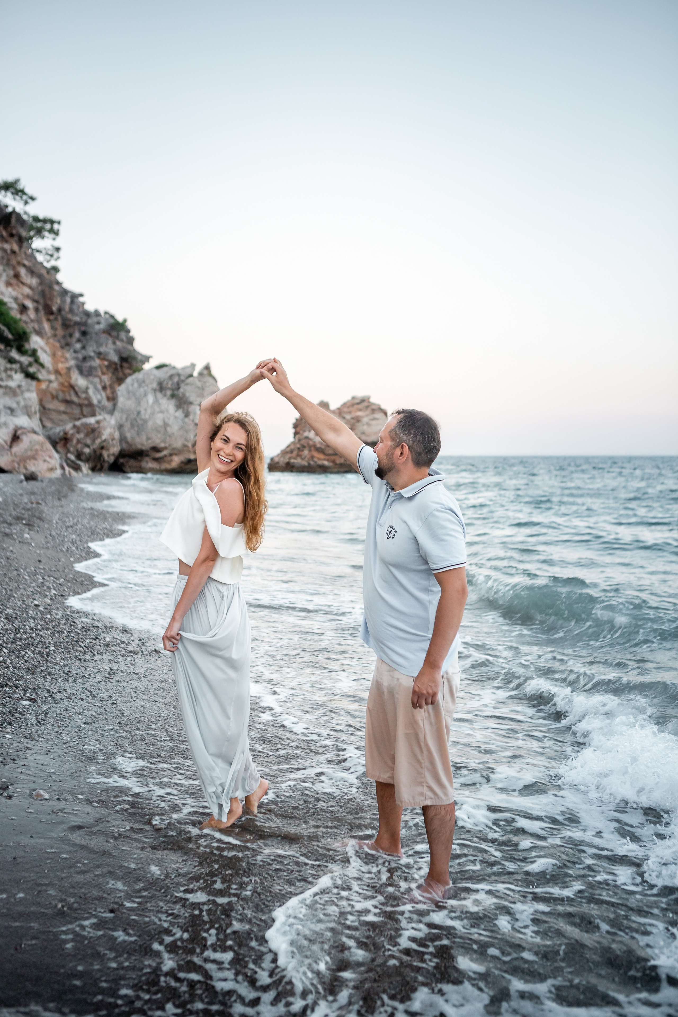 Красивый пляж для фотосессии в Анталии. Фотограф в Анталии, Кемере и Белеке