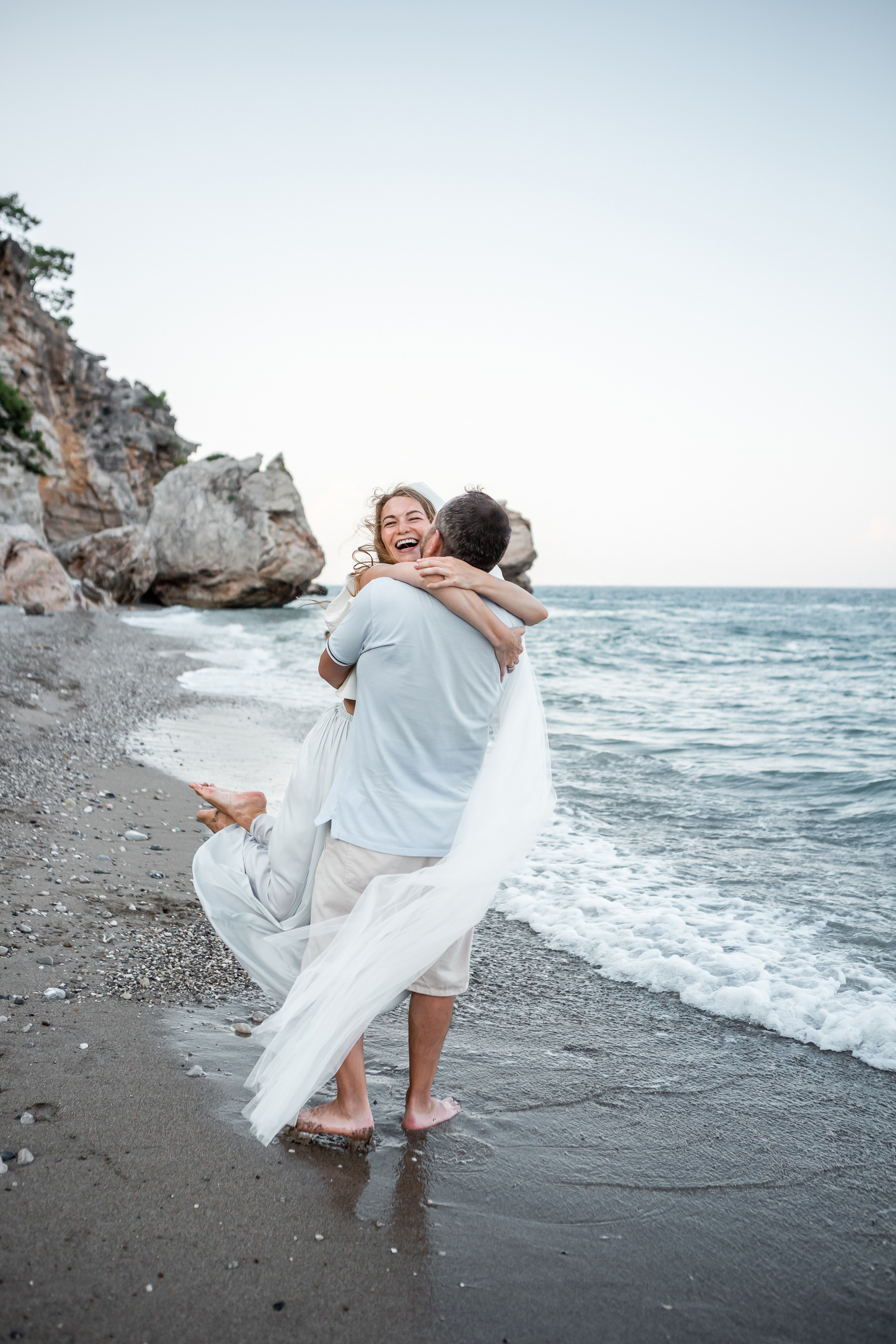 Красивый пляж для фотосессии в Анталии. Фотограф в Анталии, Кемере и Белеке