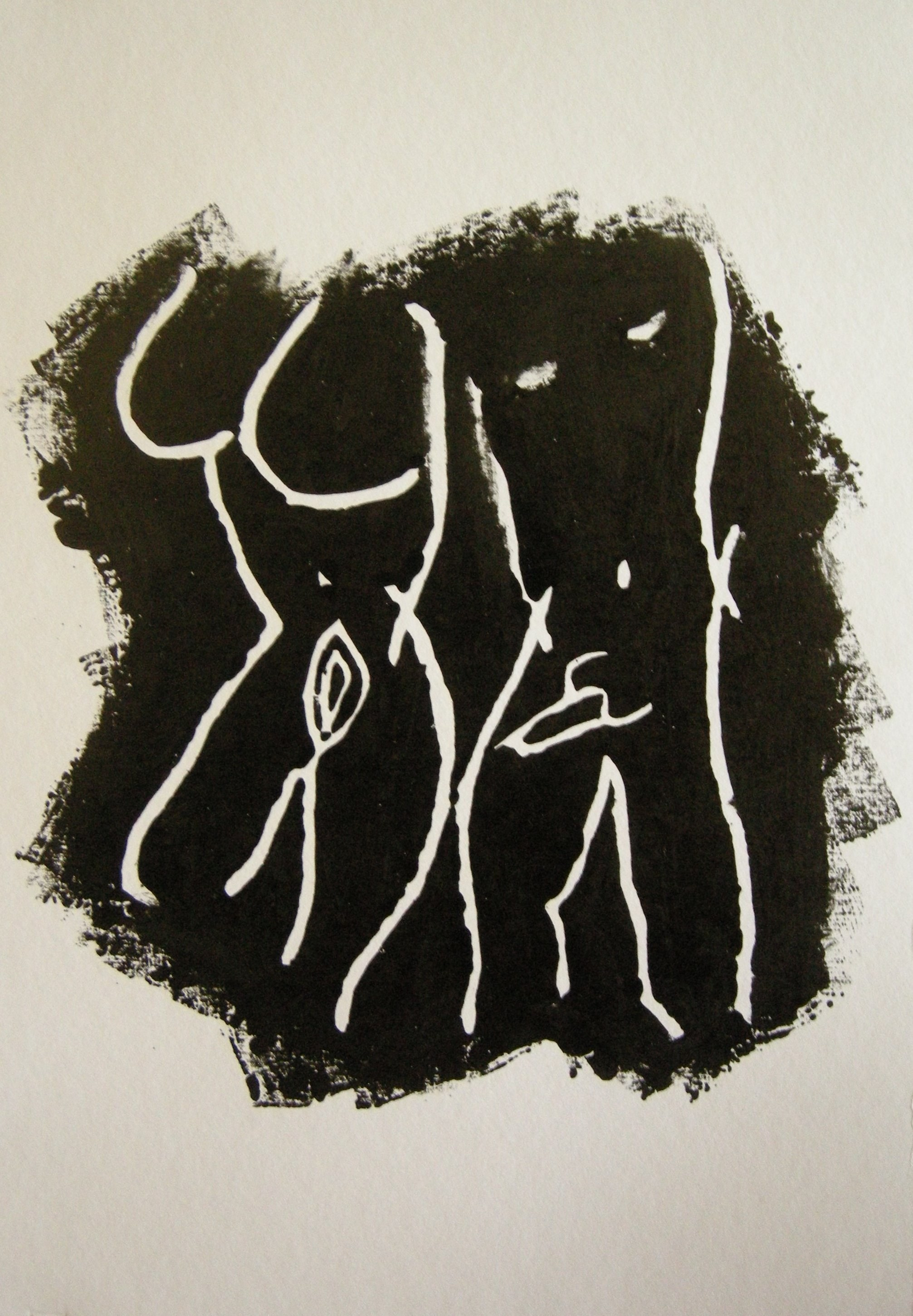 Akt 2025 - 20x20 auf hellem Papier 20x30