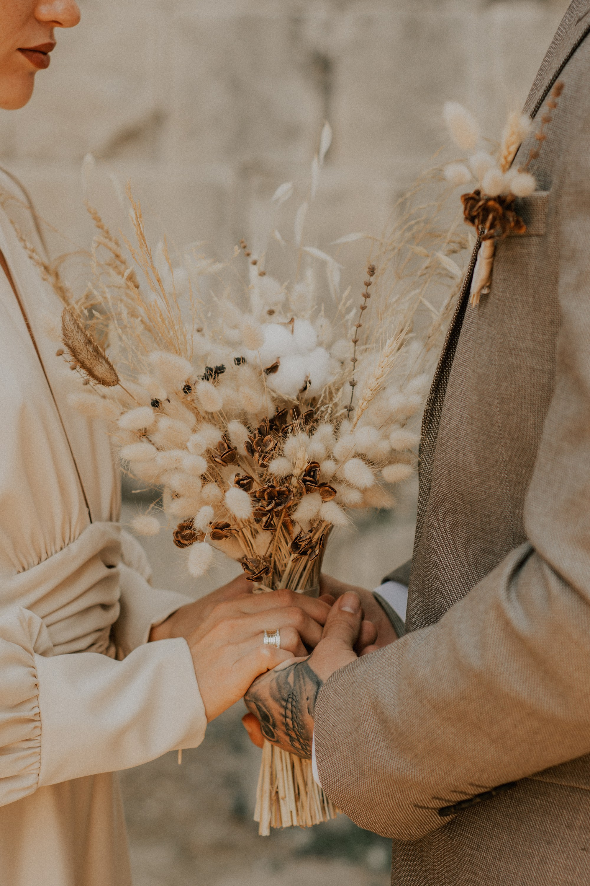 Wedding photosession of a young couple