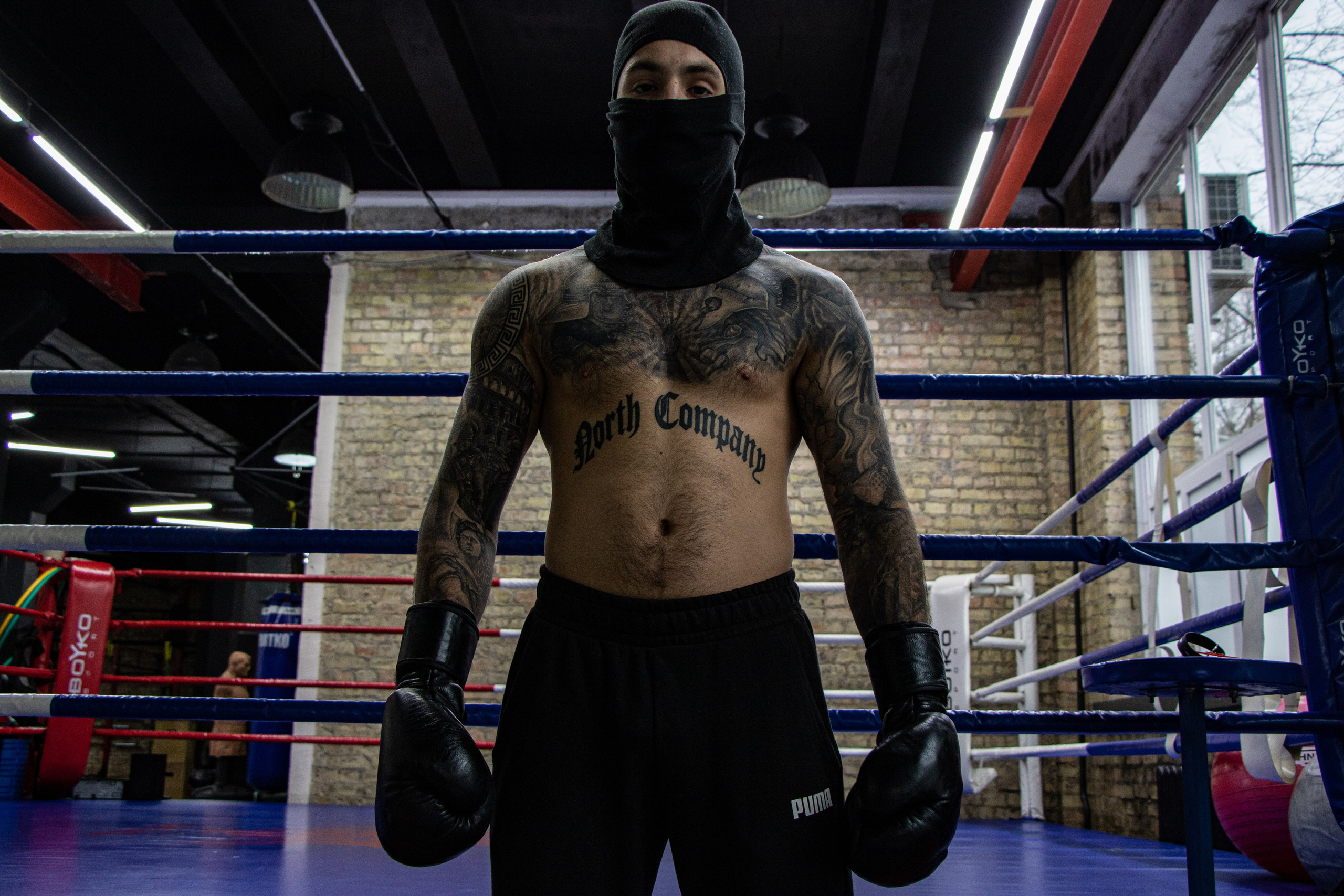 Kyiv (Ukraine) 28 novembre 2022. North Company – Groupe de Hooligans du fameux club de football Dynamo Kyiv.