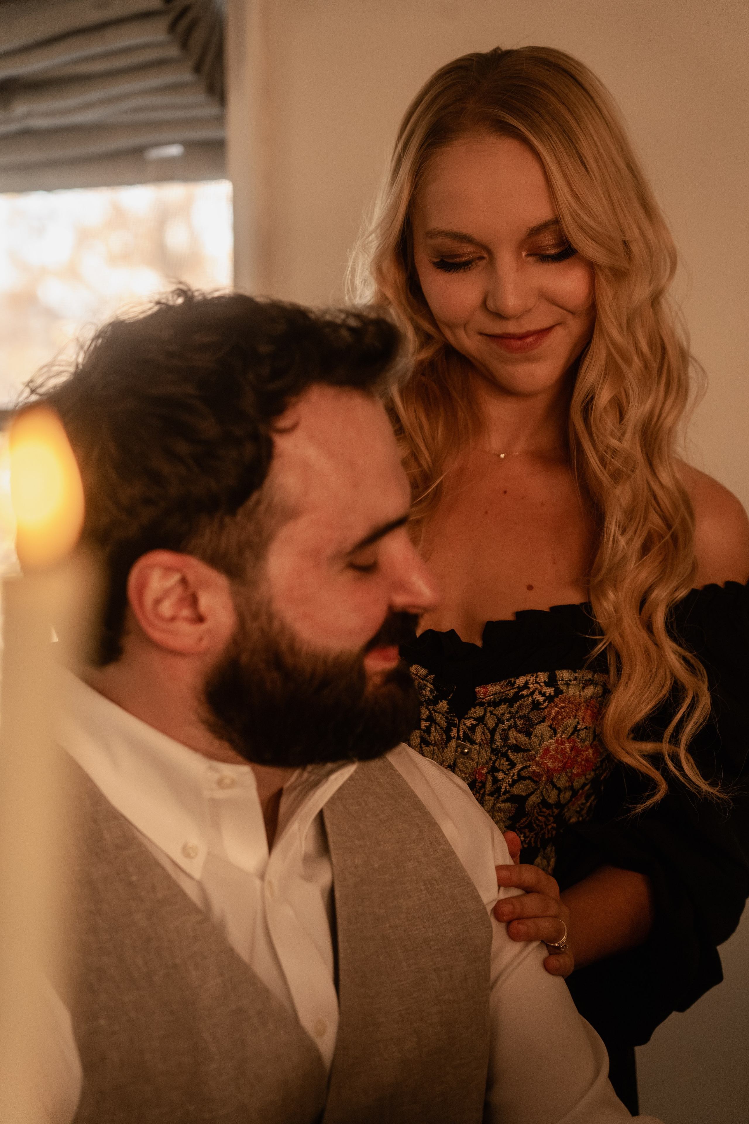 Connecticut Couple Photography — Intimate Home Session. Daria Deschain Cinematic Photography in Connecticut