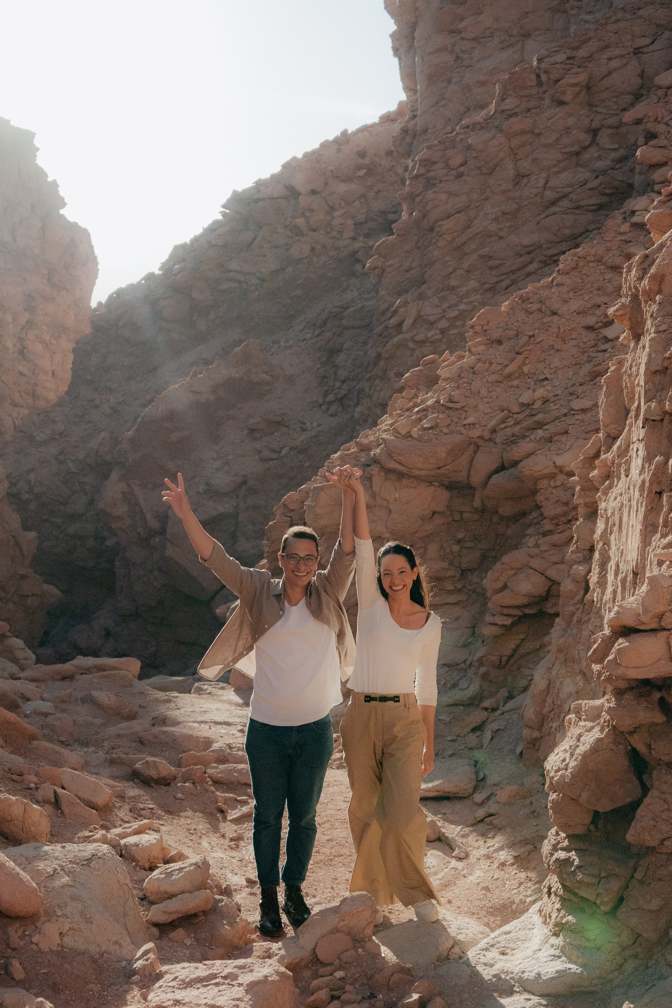 Sessão casual no Vale dos Cogumelos. Fotógrafo em San Pedro de Atacama