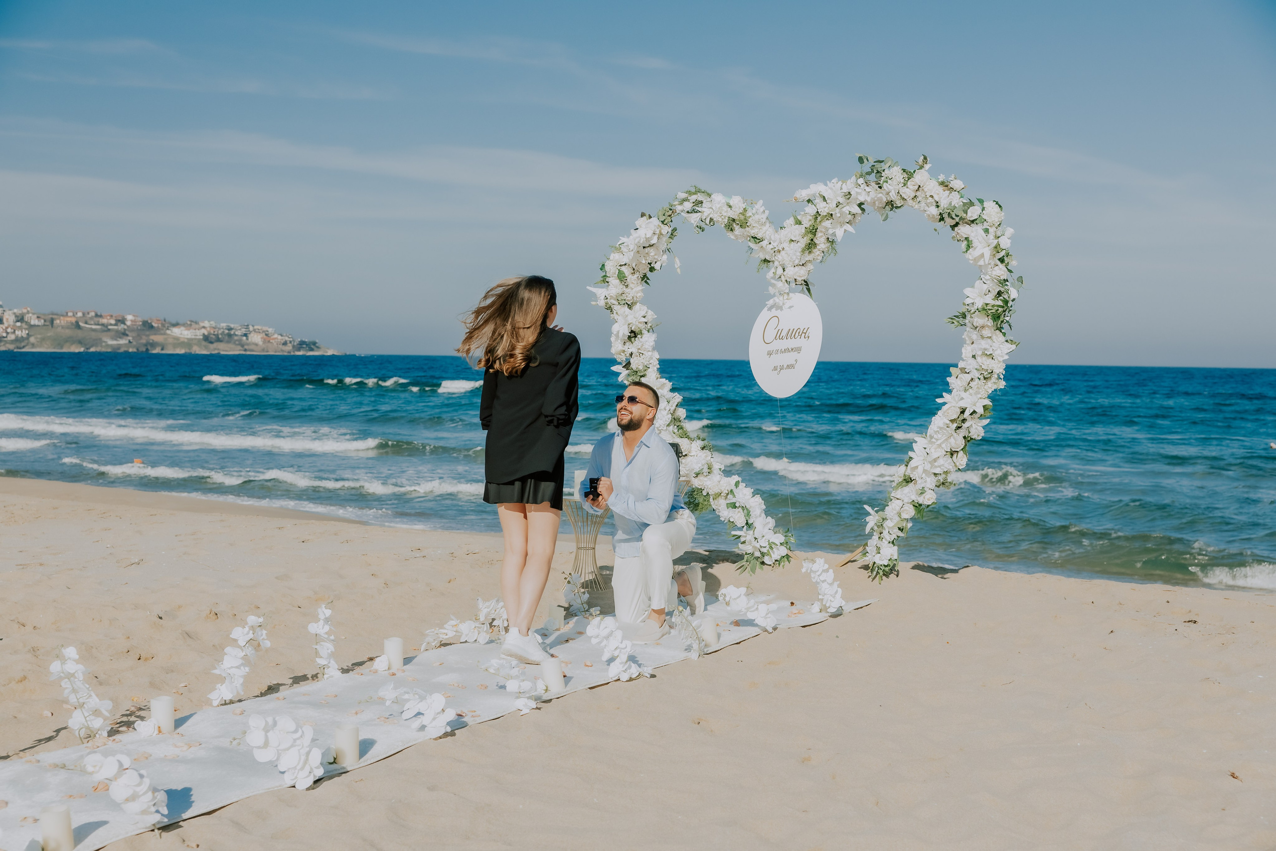 Годеж на плажа. Фотограф Ирина Йотова