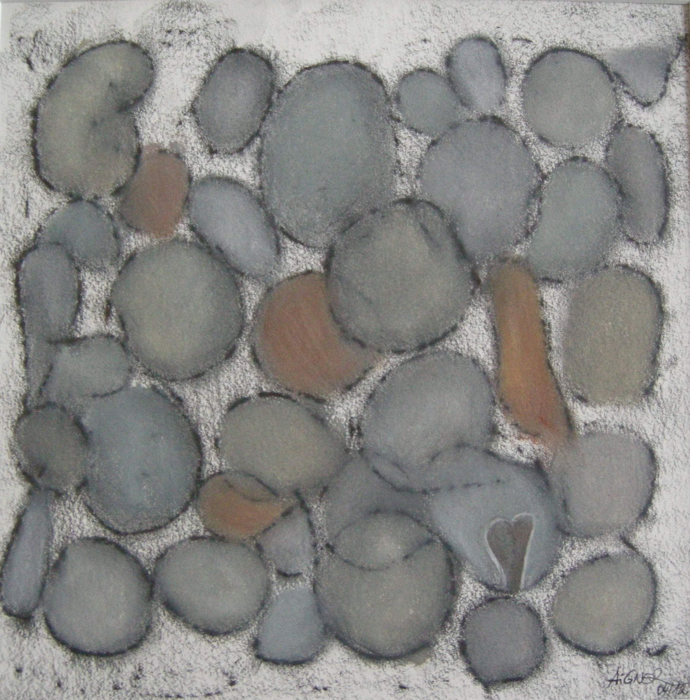 Herz-Stein 2012 - 40x40