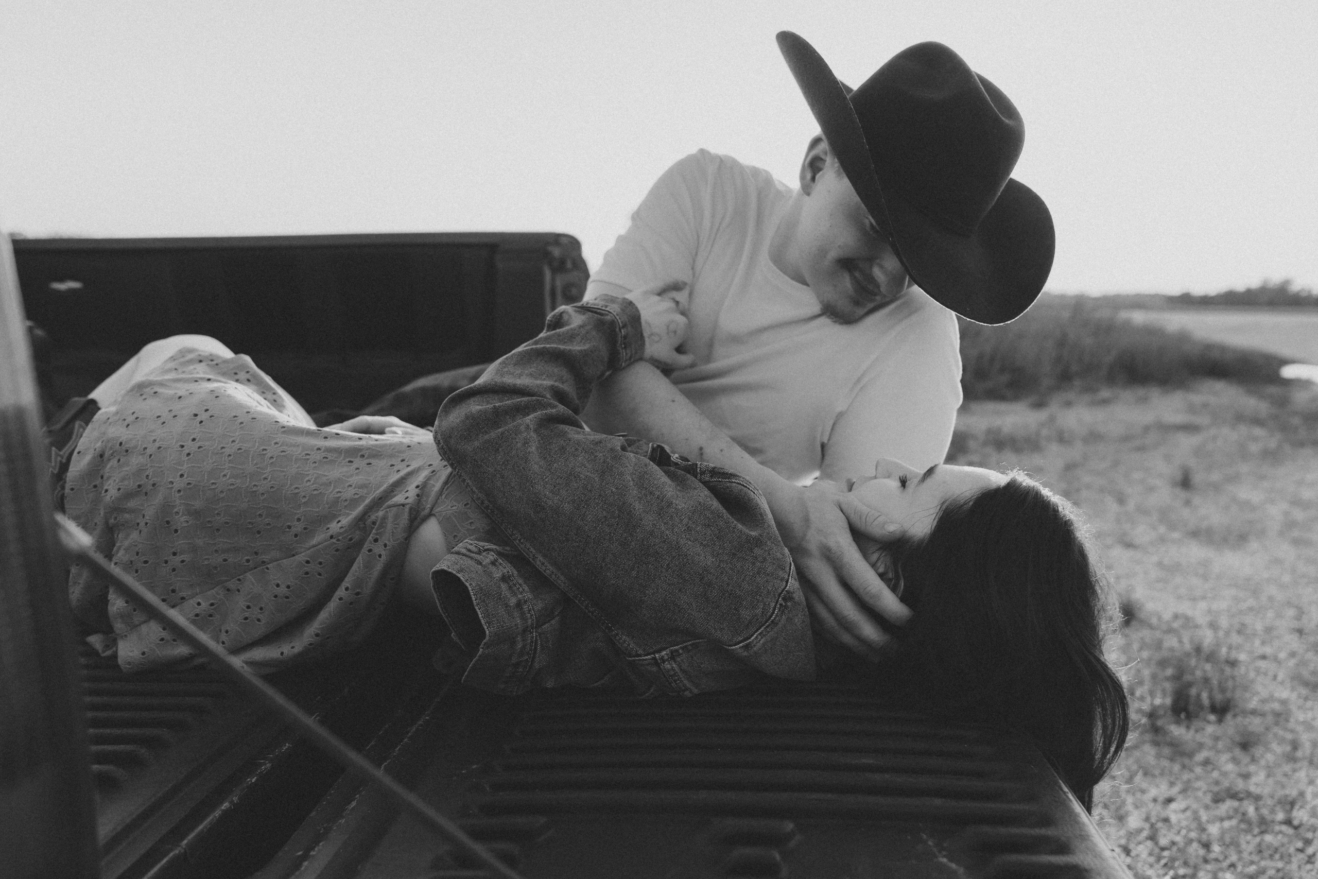 Summer Evening in a Pickup Truck. Photographer Viktoriia Skavronskaya