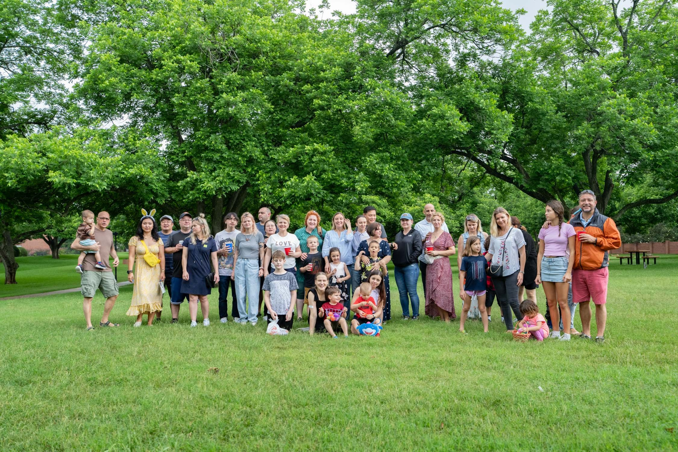 Easter picnic. Photographer Irina Kozhemyakina. Houston