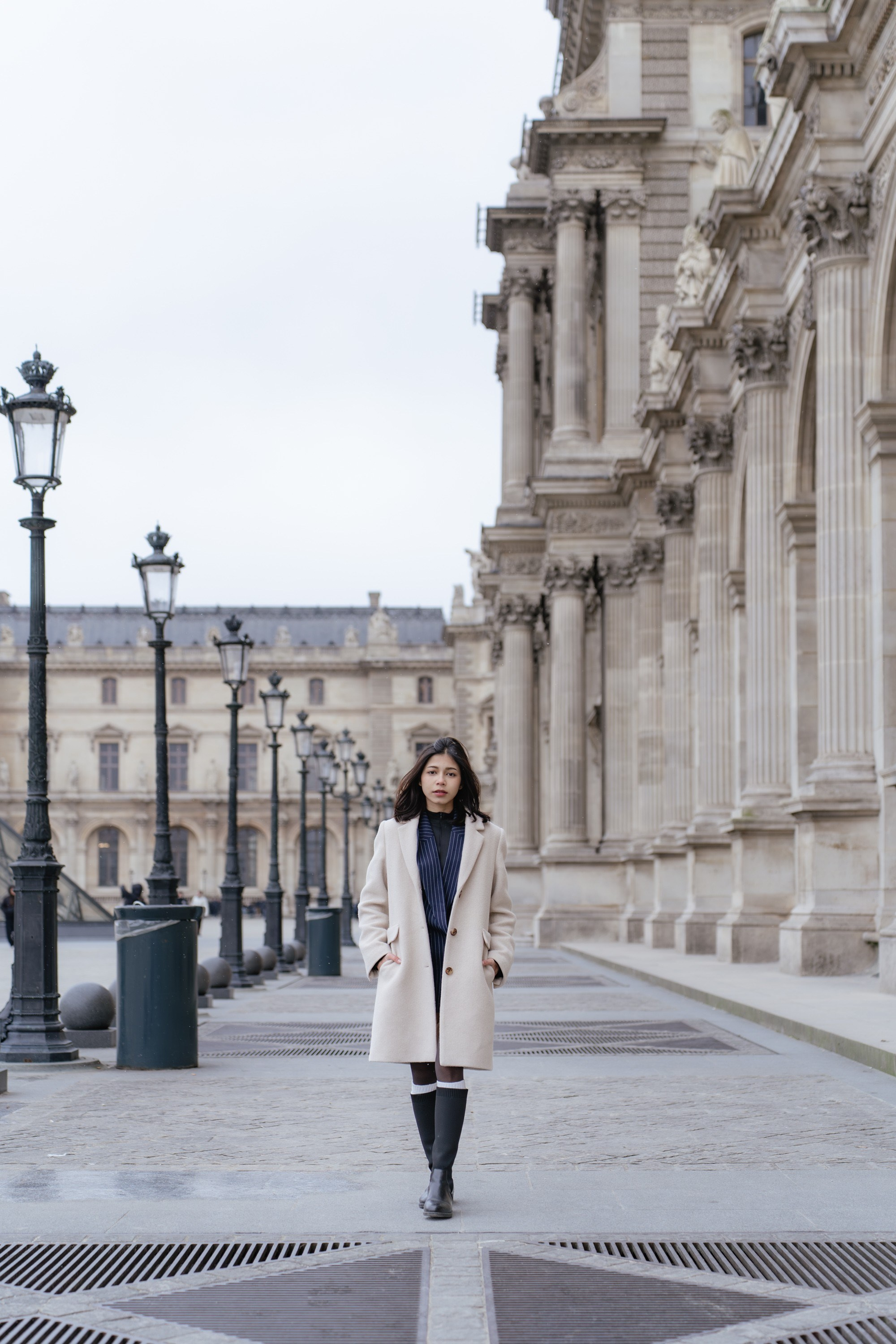 Solo Portrait Session: Louvre & Eiffel Tower. Paris Photographer & Videographer