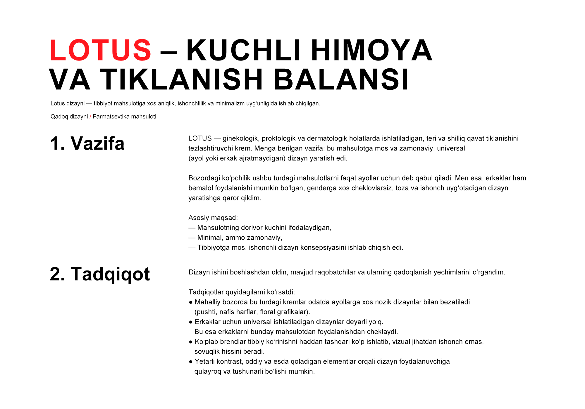 Lotus — Qadoq dizayni. Dirov — Hayot Khodirov