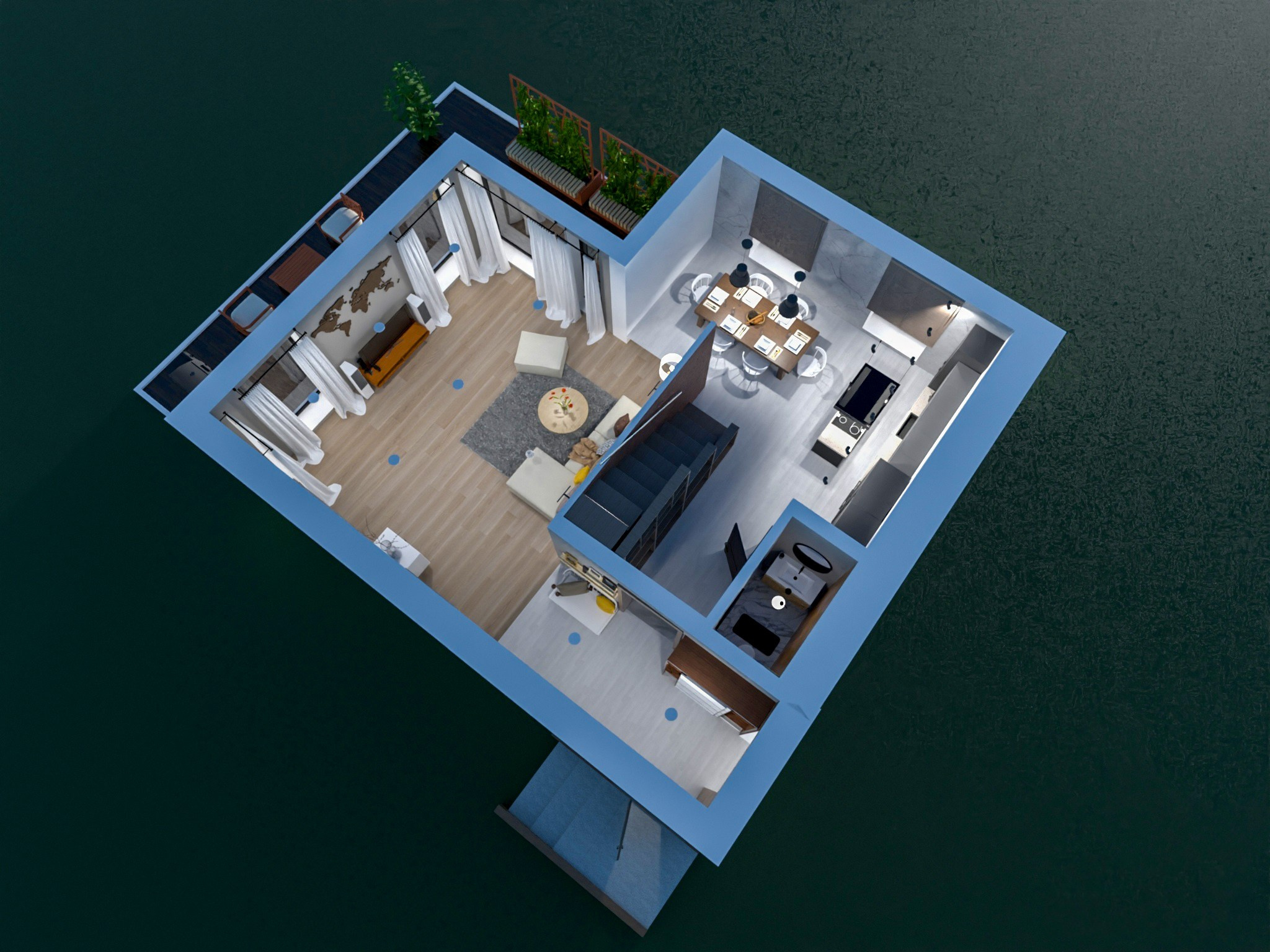 Pagubės sodų 11-oji 16, Vilnius. Namas su nepilna apdaila. Elina Sapiega fotografė Vilniuje