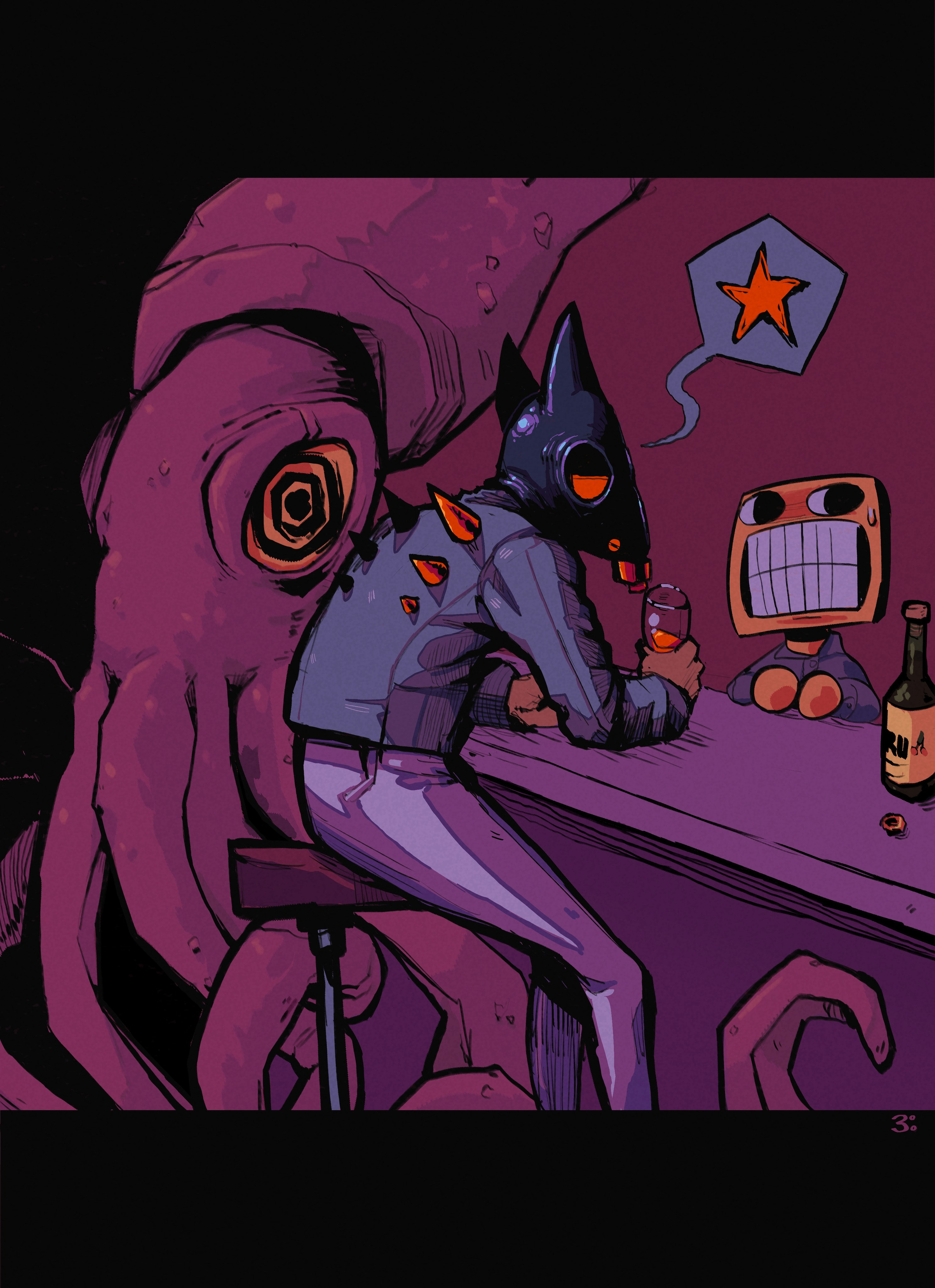 Characters. Mark Khabib Artist