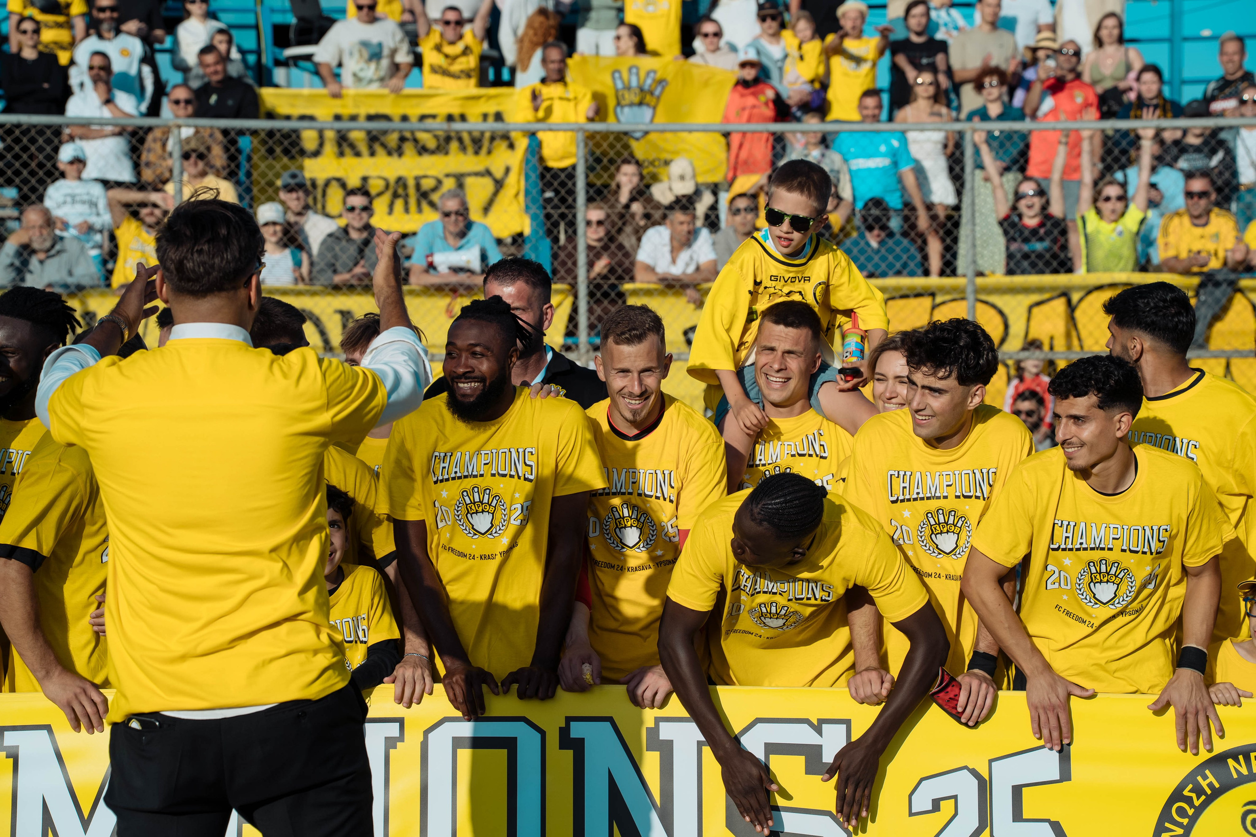 Football. Photographer in Cyprus