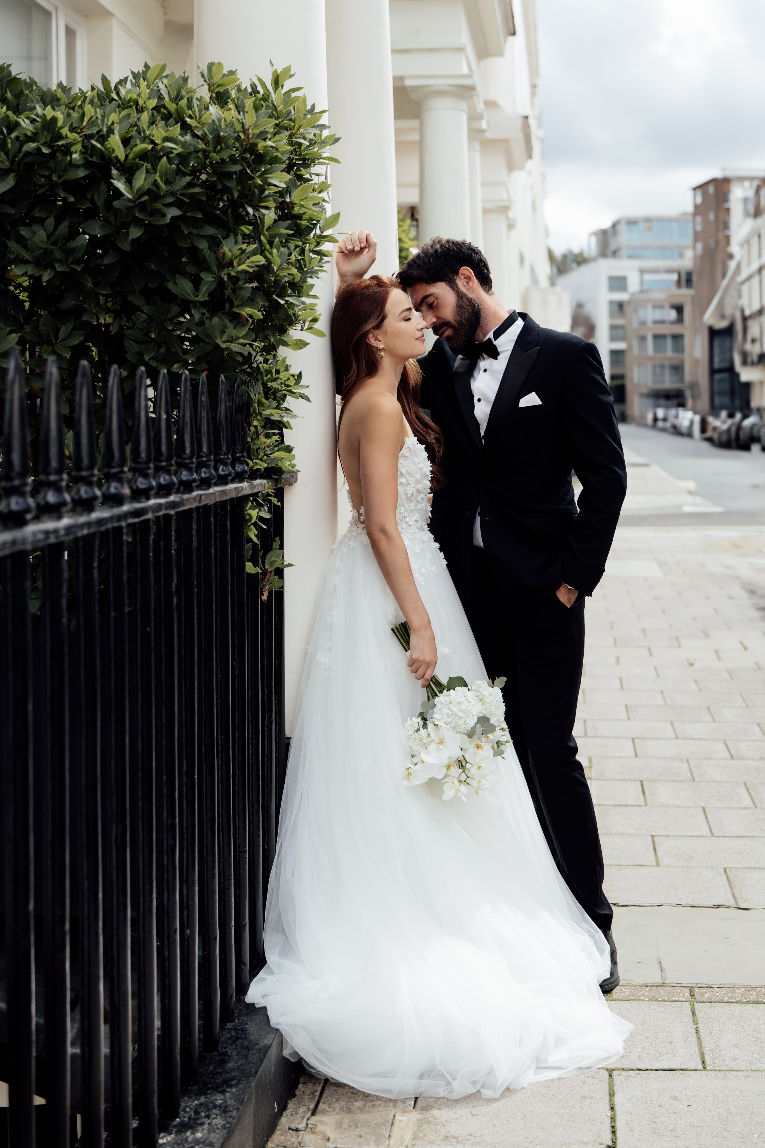 Elegant Wedding London Belgravia Elopement couple. Timeless Wedding & Event Photography from London to the world
