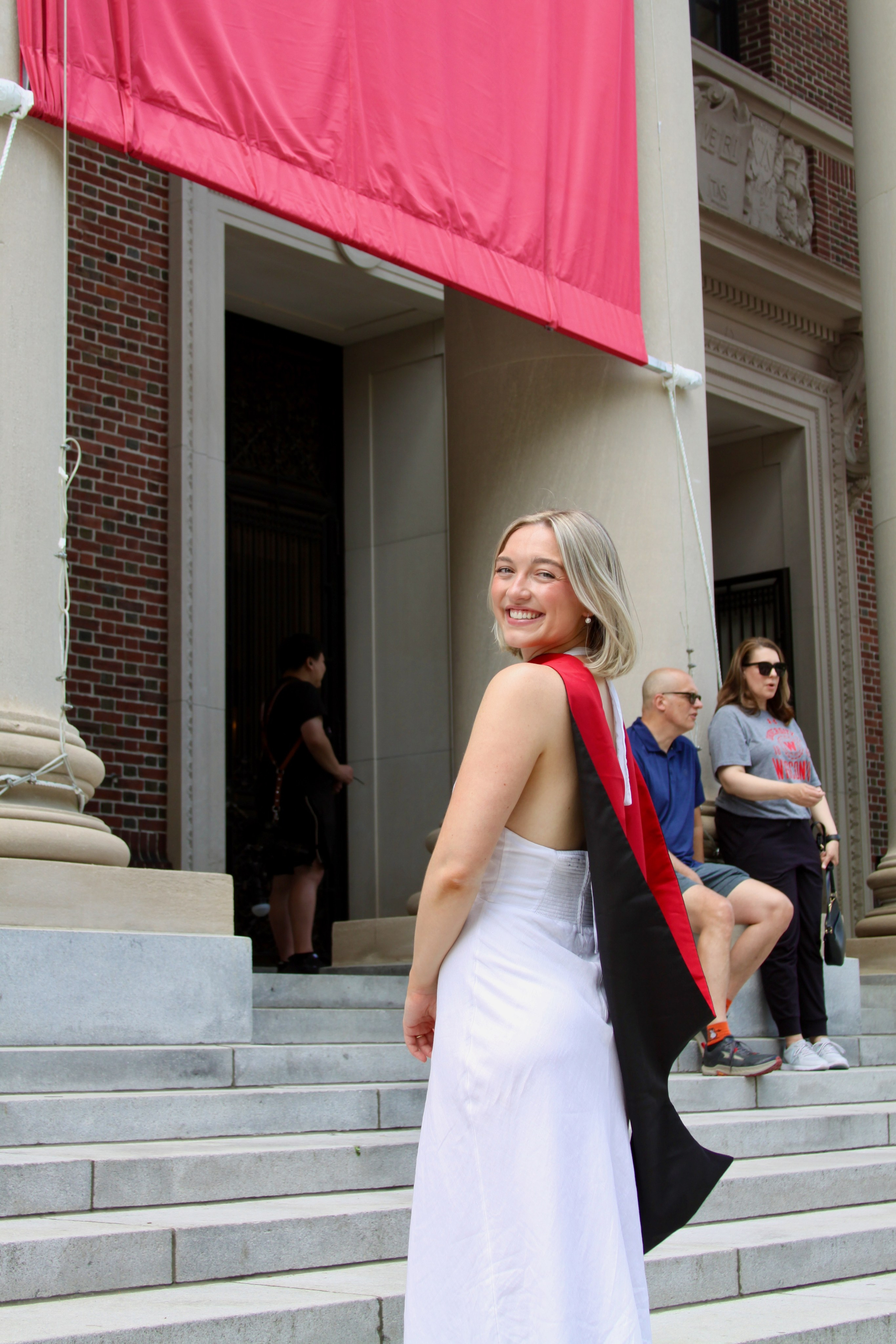 Masters graduation with Talia (group shoot). Kelly Sang, graduation and portrait photographer in Boston