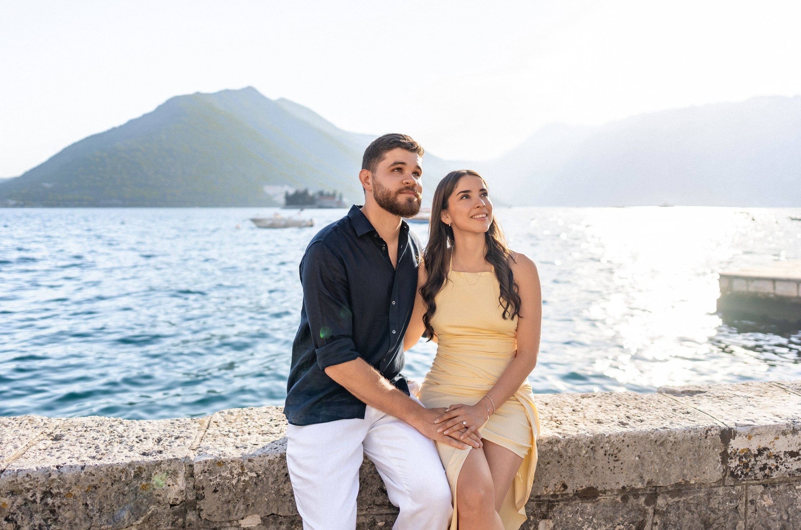 Perast Engagement Photoshoot. Bryllupsfotograf og videograf i Montenegro | Maria & Vasilii