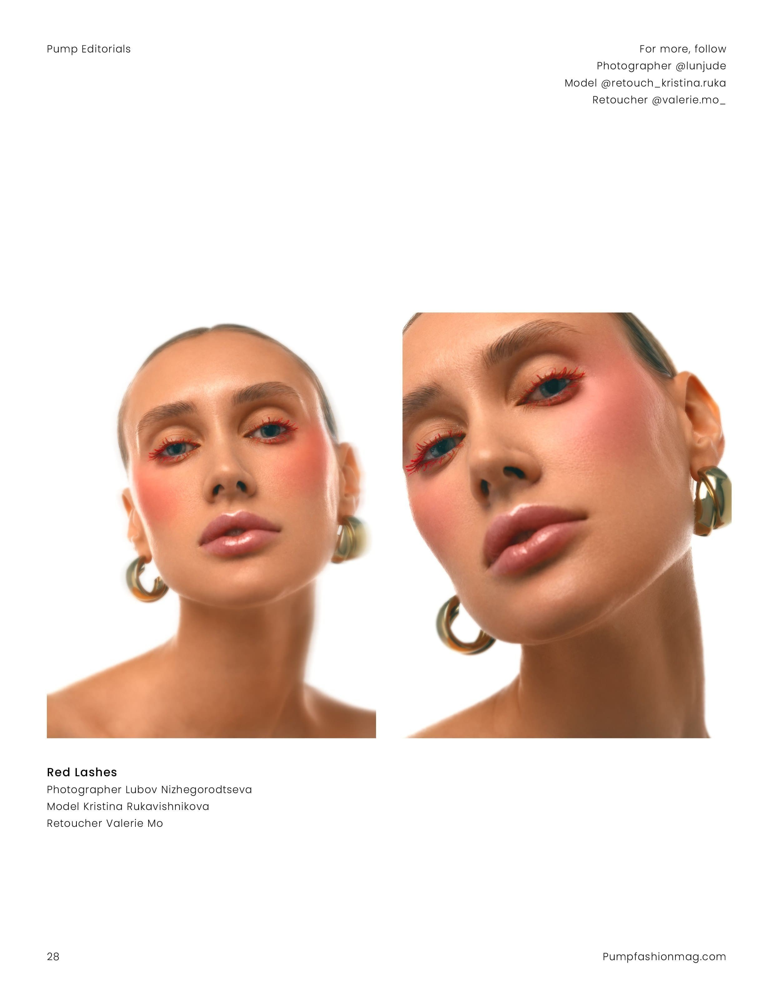 PUMP magazine. Beauty & Commercial Retouching — Valerie Mo
