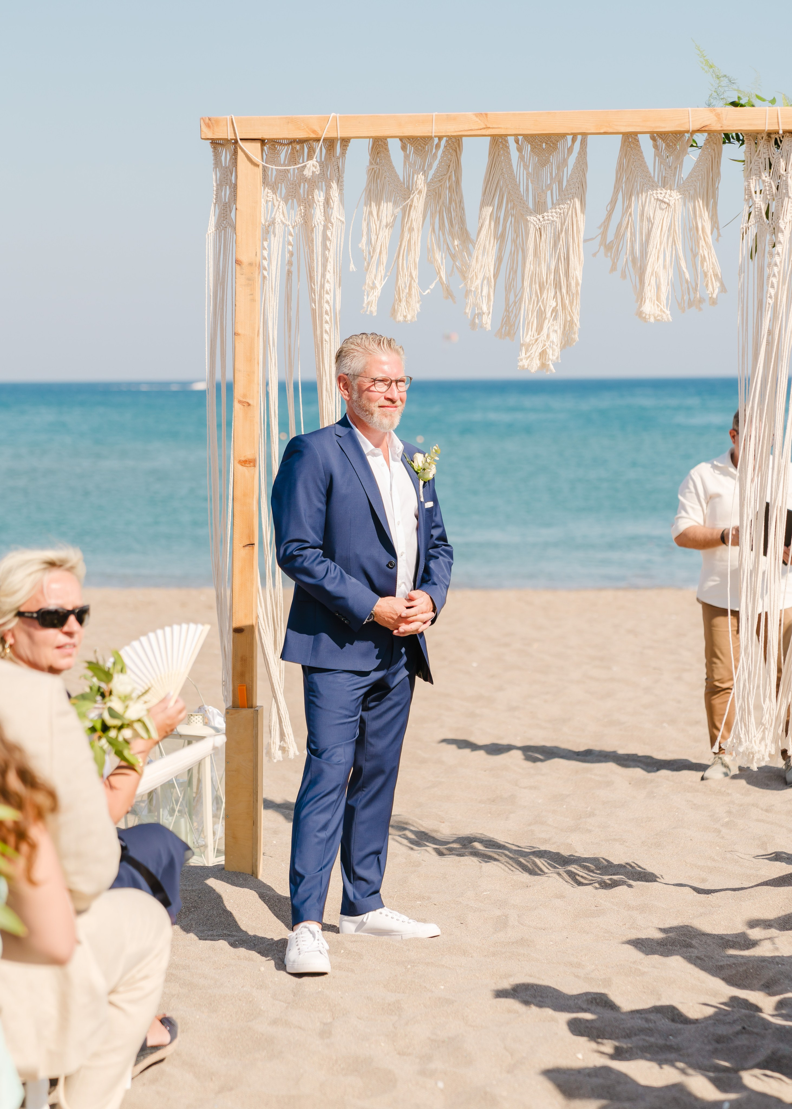 Micha and Bea. Renate Woeste | Wedding planner in Rhodes. Creating dream weddings by the sea. Let’s make your special day unforgettable