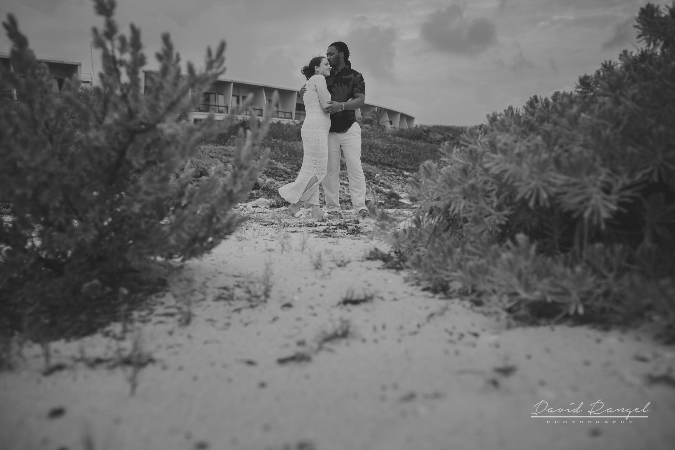 Eriah and Megan engagement session at the Hotel Conrad Tulum. Destination wedding photographer based in Cancun and Riviera Maya with service worldwide
