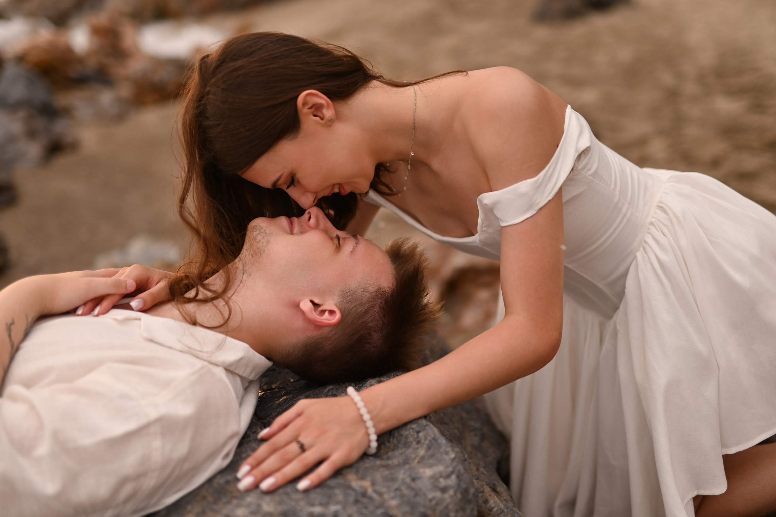 Love story на пляже Клеопатра. Фотограф в Алании (Аланье), Сиде, Манавгате. Турция