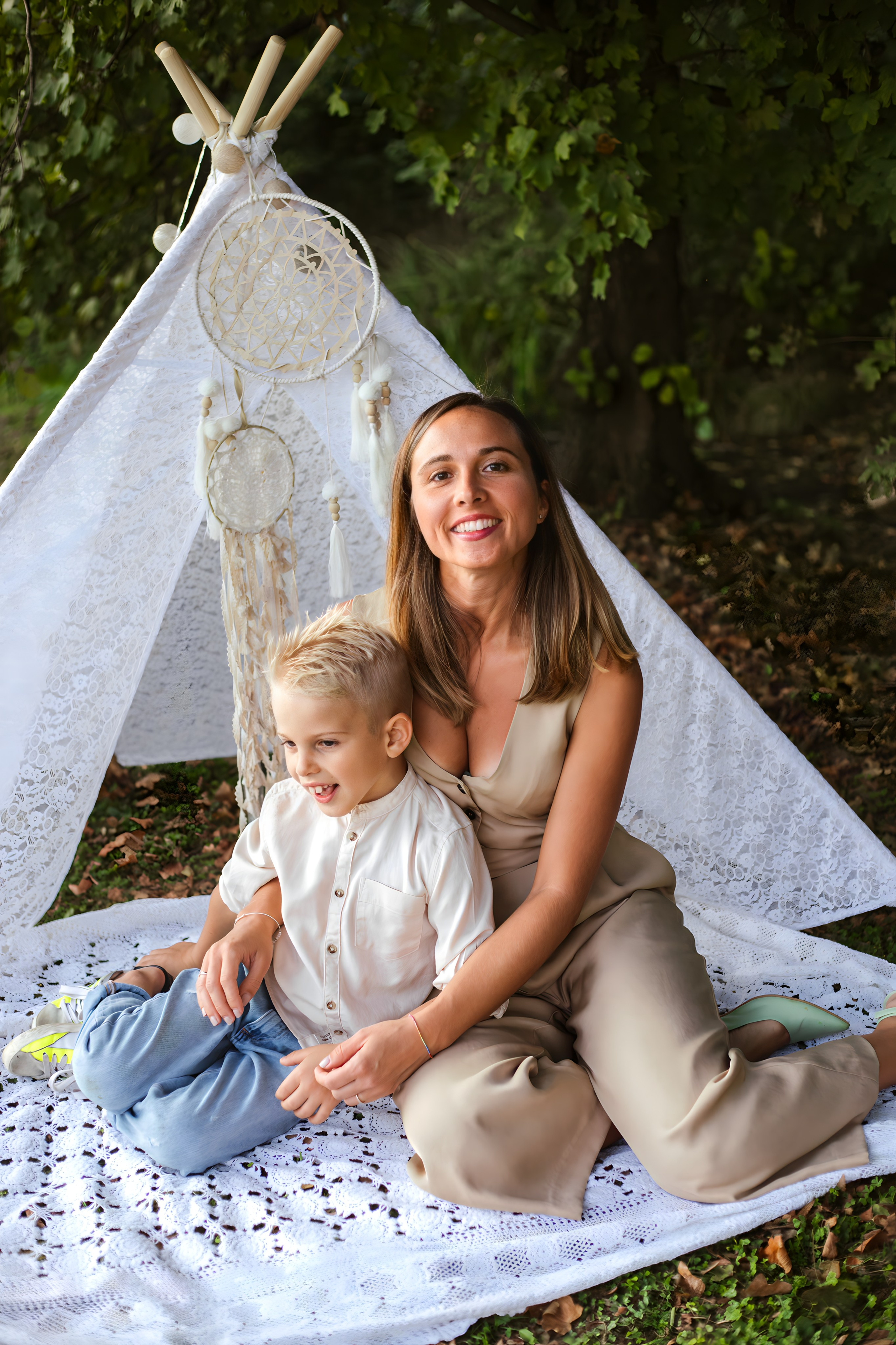 Maggie e la sua bellissima famiglia. Luci e Capricci Photography