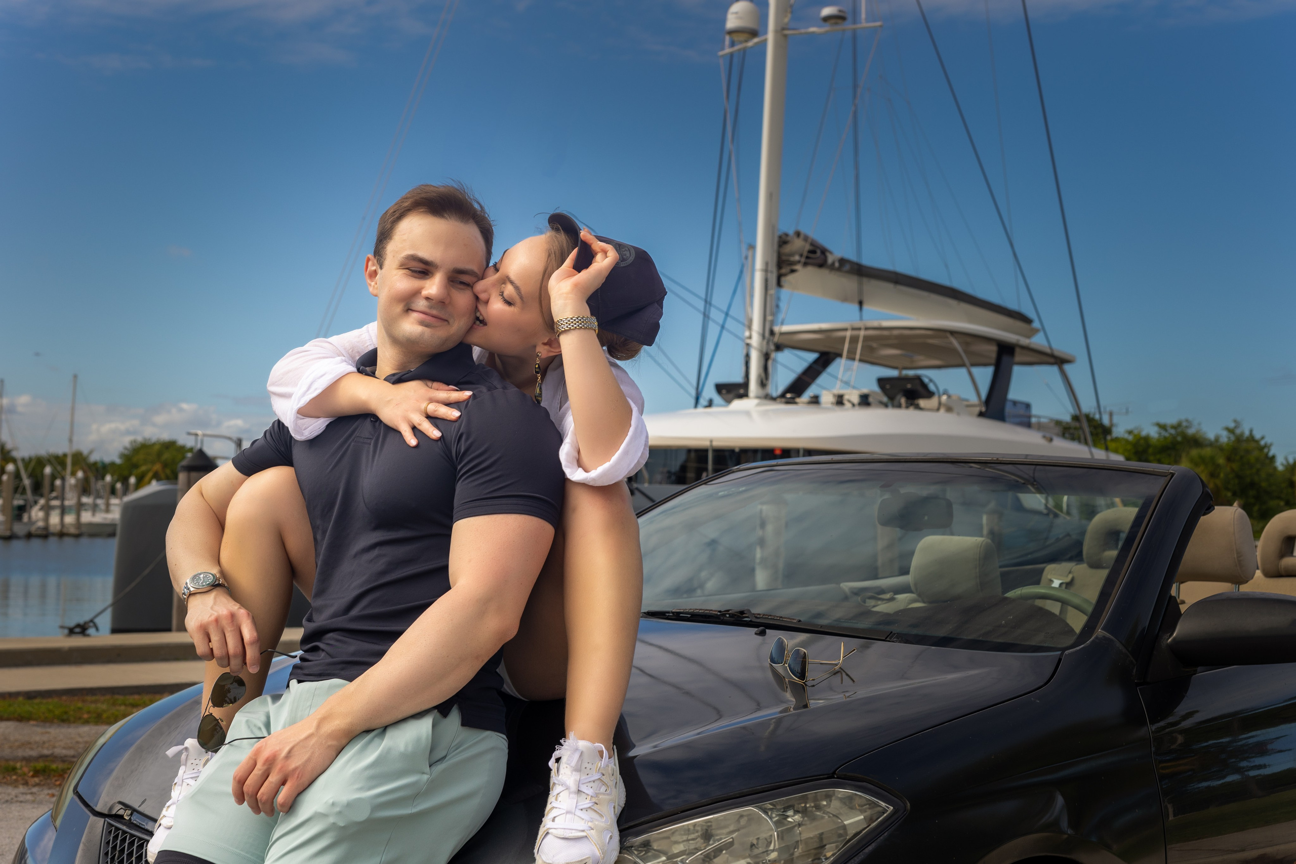 Pier & Convertible Love Story. Family, lifestyle, and commercial photography in New York and New Jersey