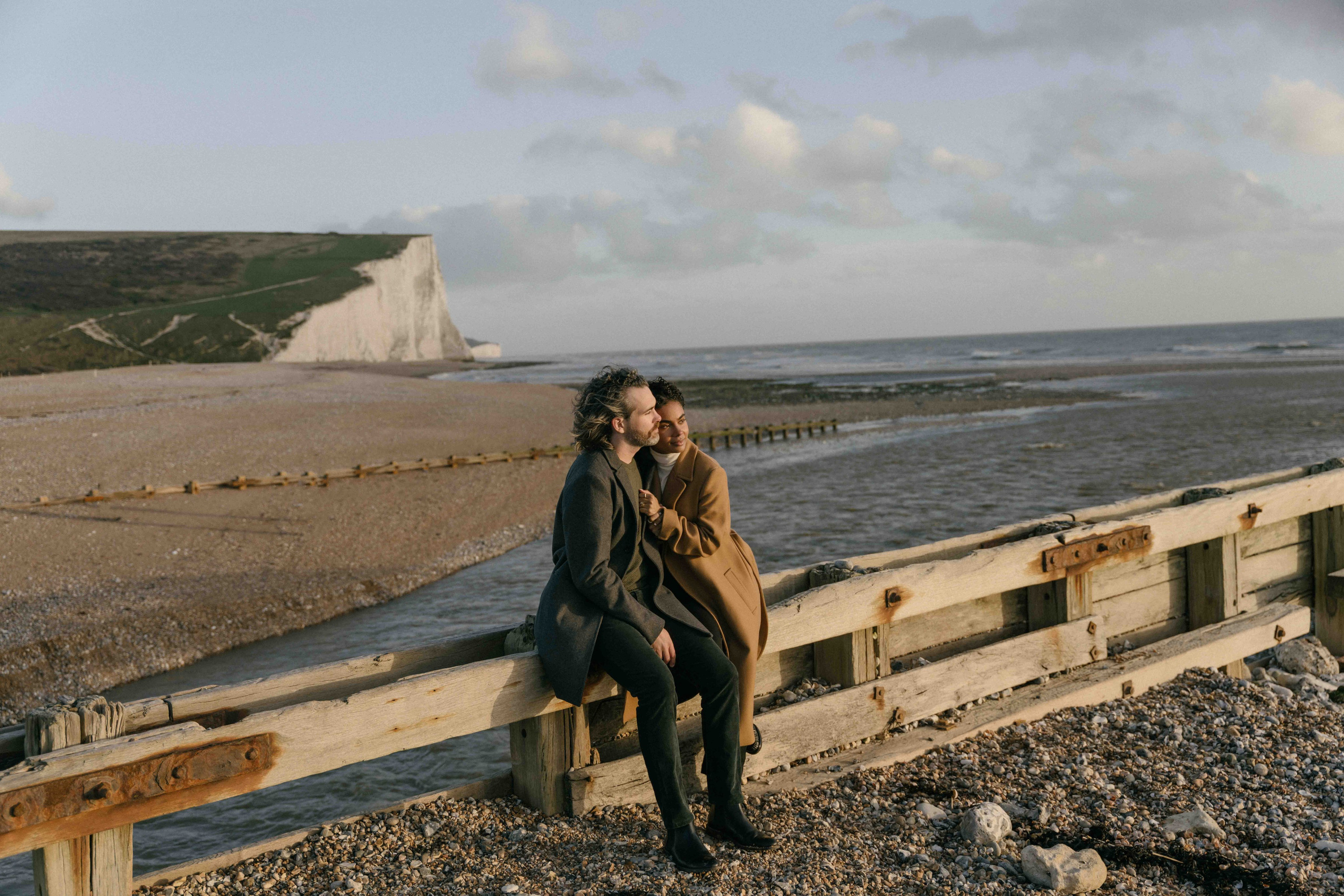 Seven Sisters Engagement Photos | London Photographer | UK Coastal Couple Shoot. London Wedding Photographer | Engagement & Proposal Photography by Natasha Ferreira