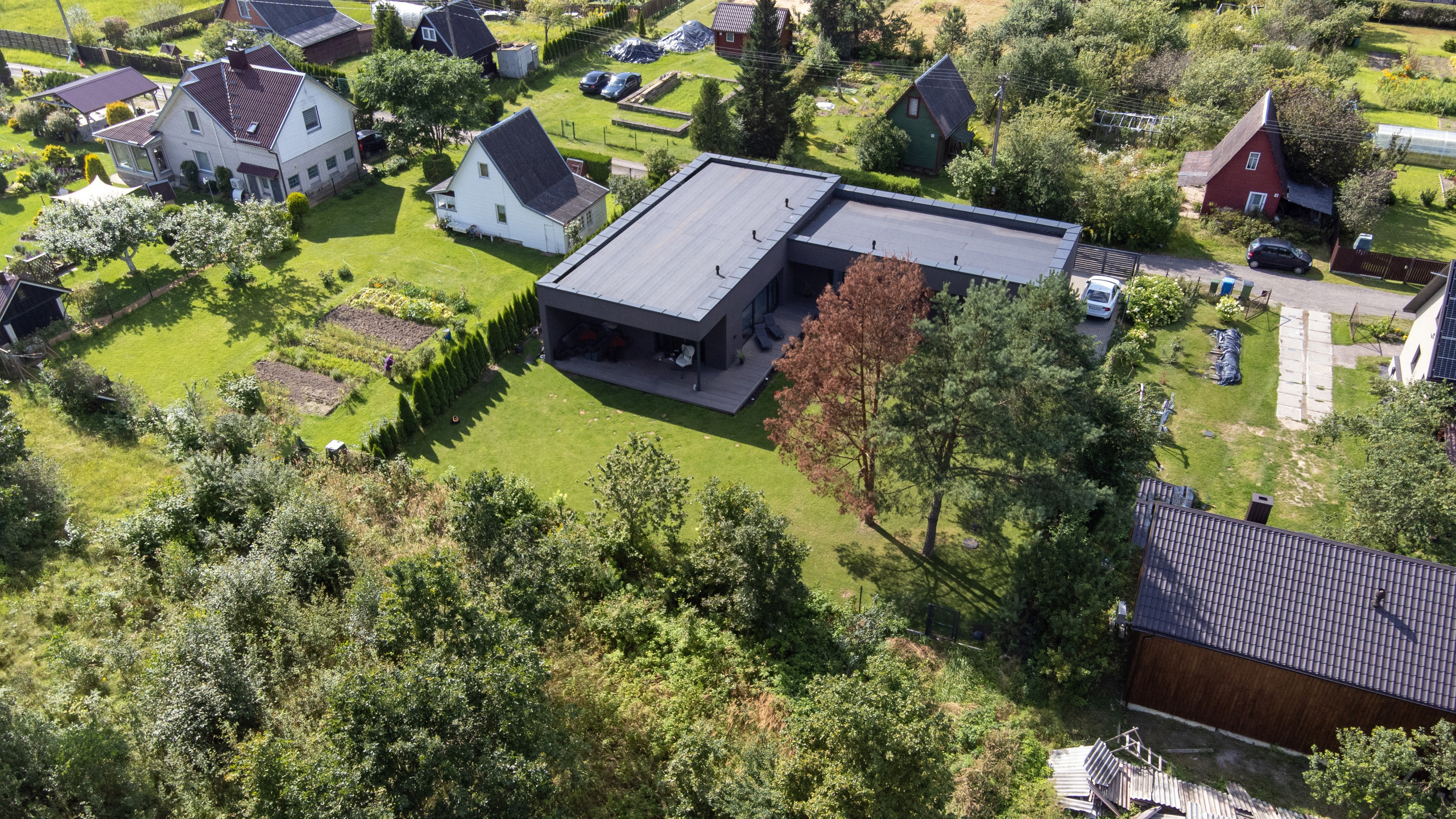 Namo fotografavimas su dronu Vilniuje