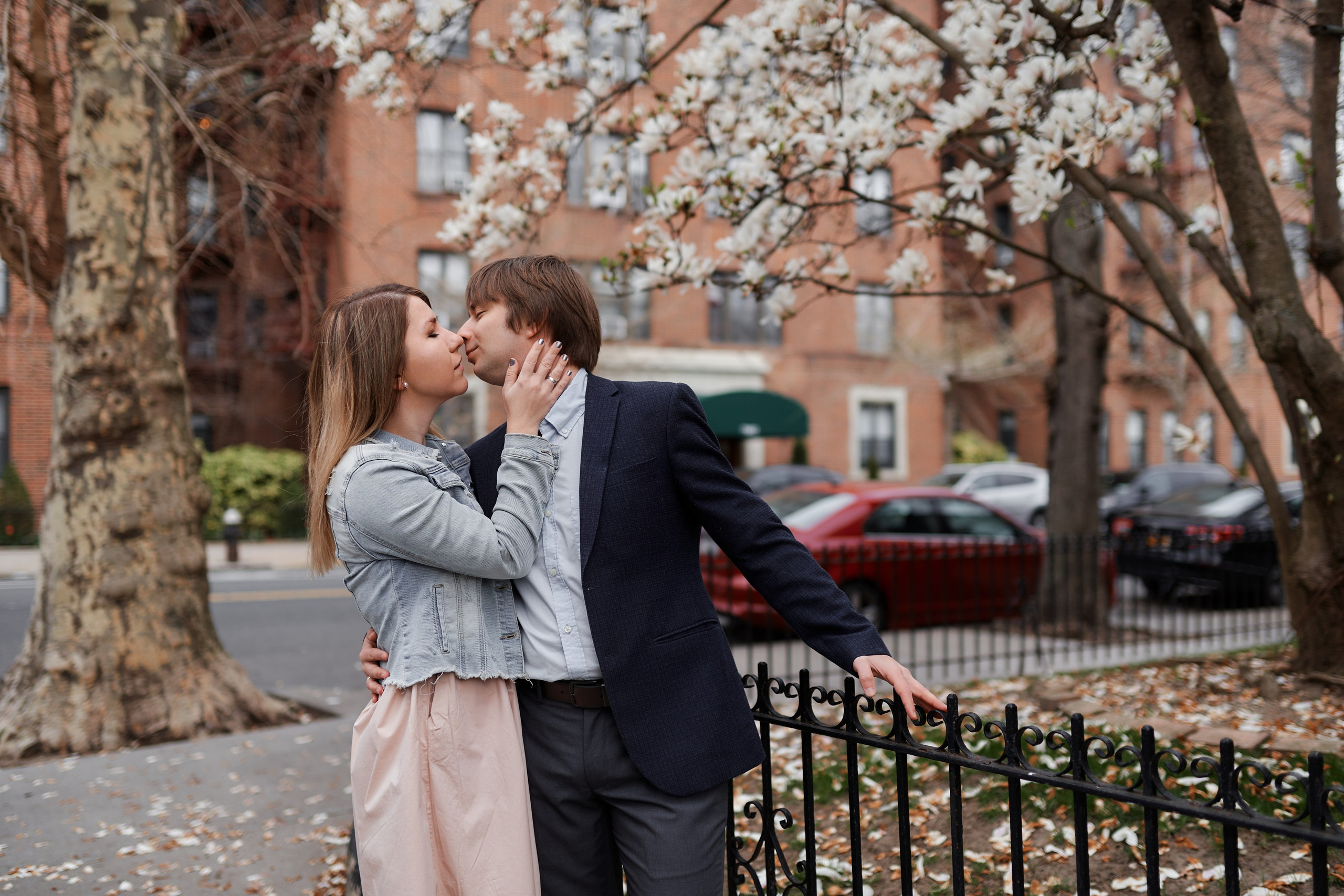 Engagement photo shoot NYC. Professional Wedding and event photographer USA New York