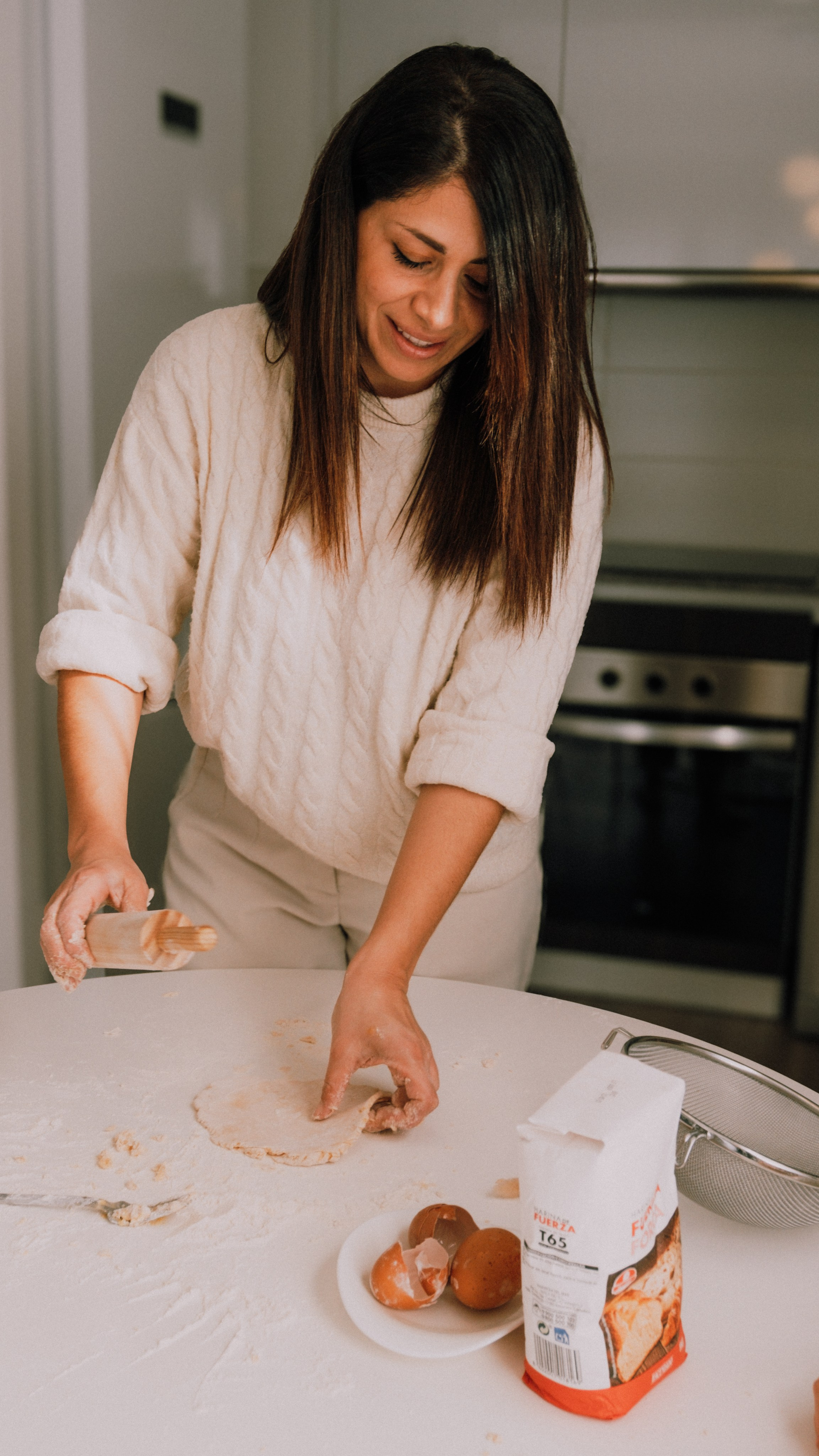 Clase magistral de cocina de pasta. Fotografía profesional en Calafell - Elena Medvedeva