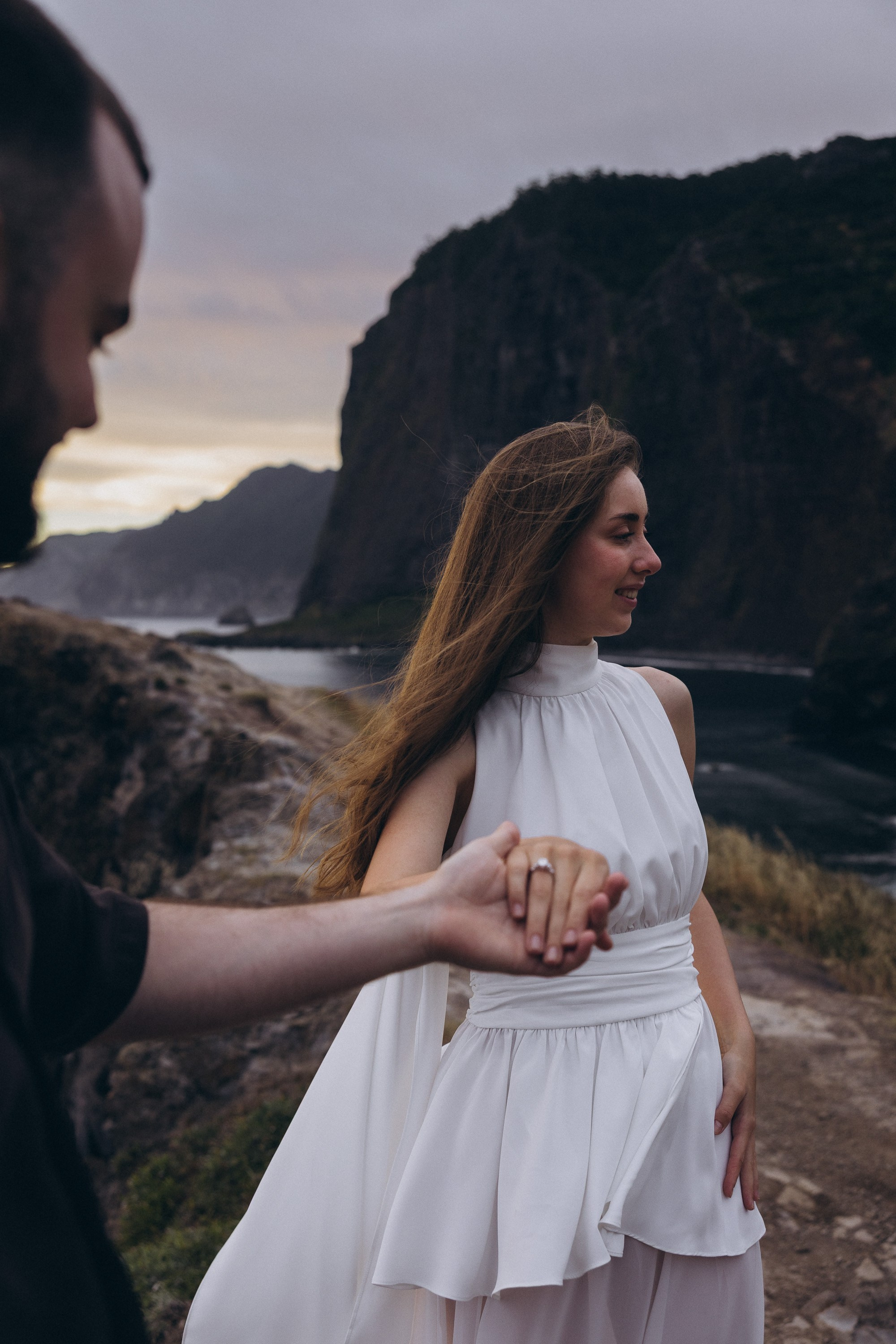 Sunrise Secret Proposal at Miradouro do Guindaste, Madeira | Romantic Engagement