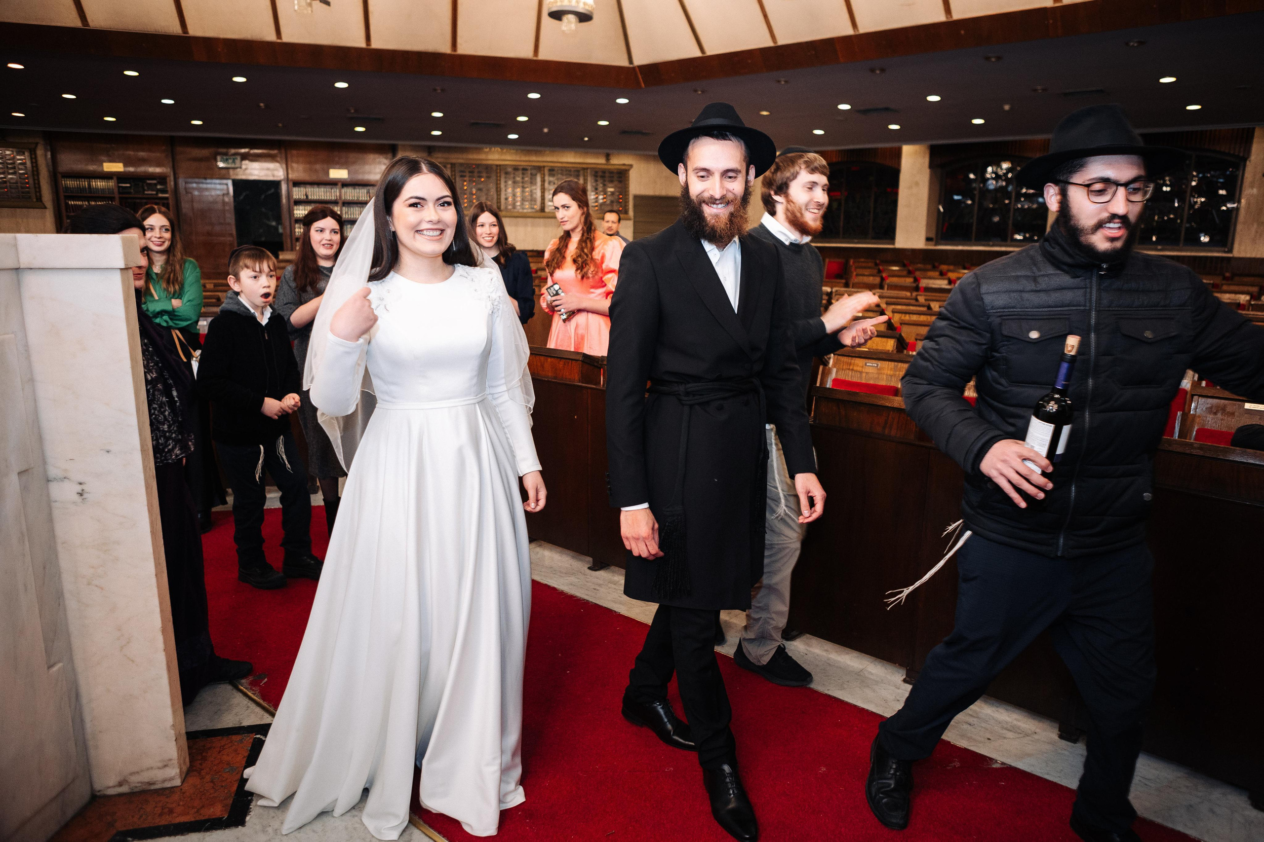 Wedding at the Great Choral Synagogue. PHOTOGRAPHER IN ISRAEL