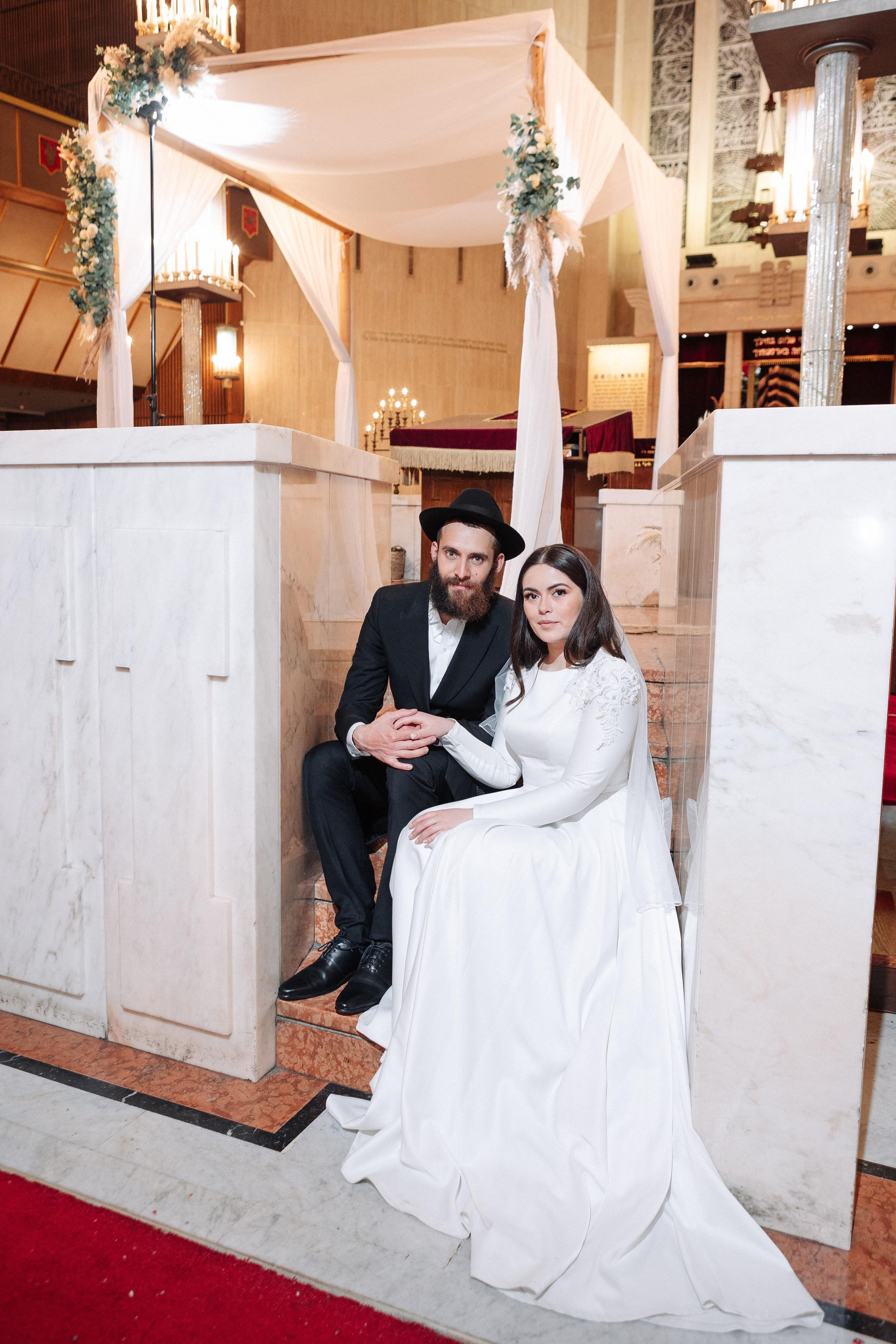 Wedding at the Great Choral Synagogue. PHOTOGRAPHER IN ISRAEL