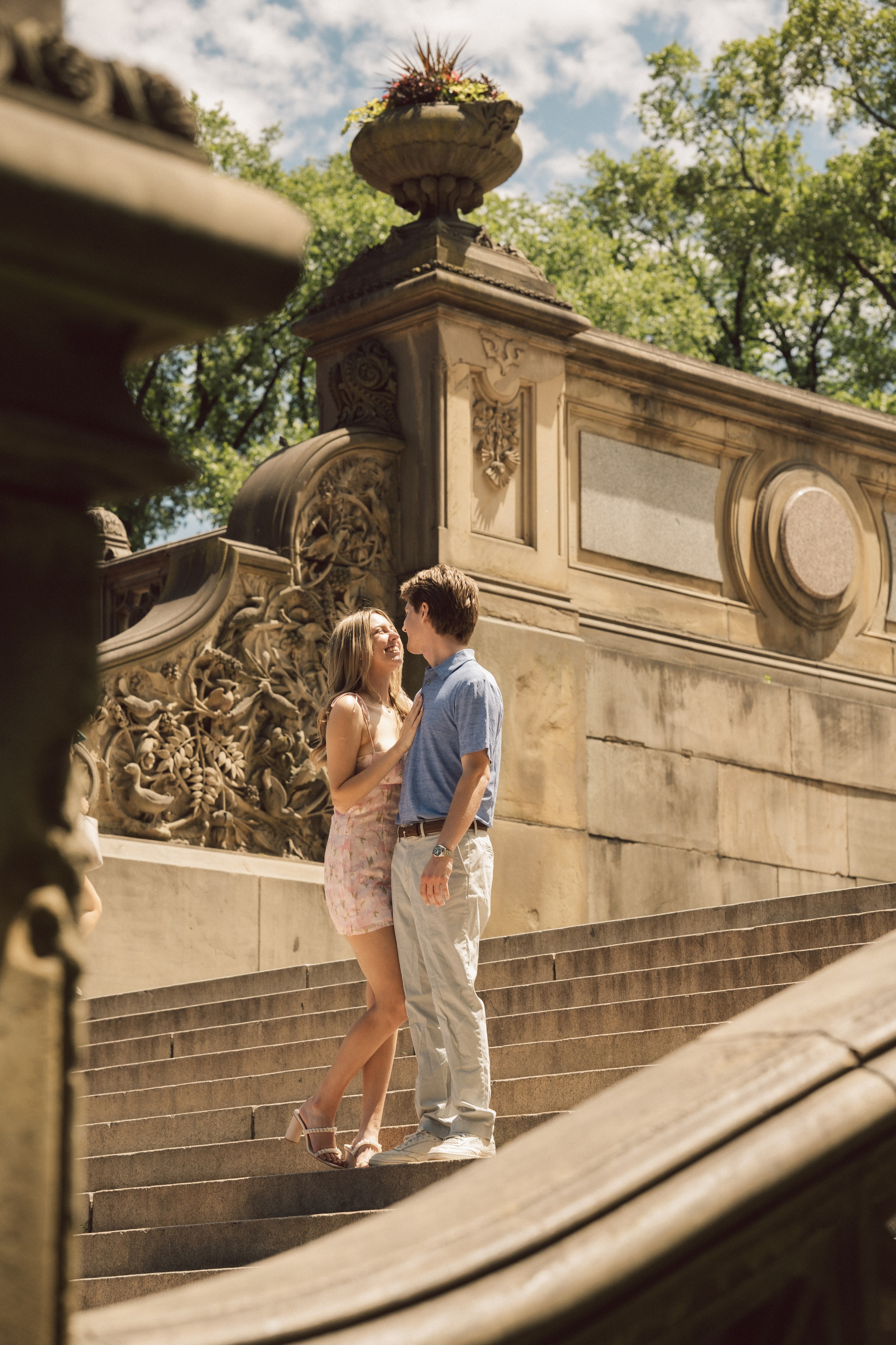 Surprise proposal Central Park. New York + destination photographer