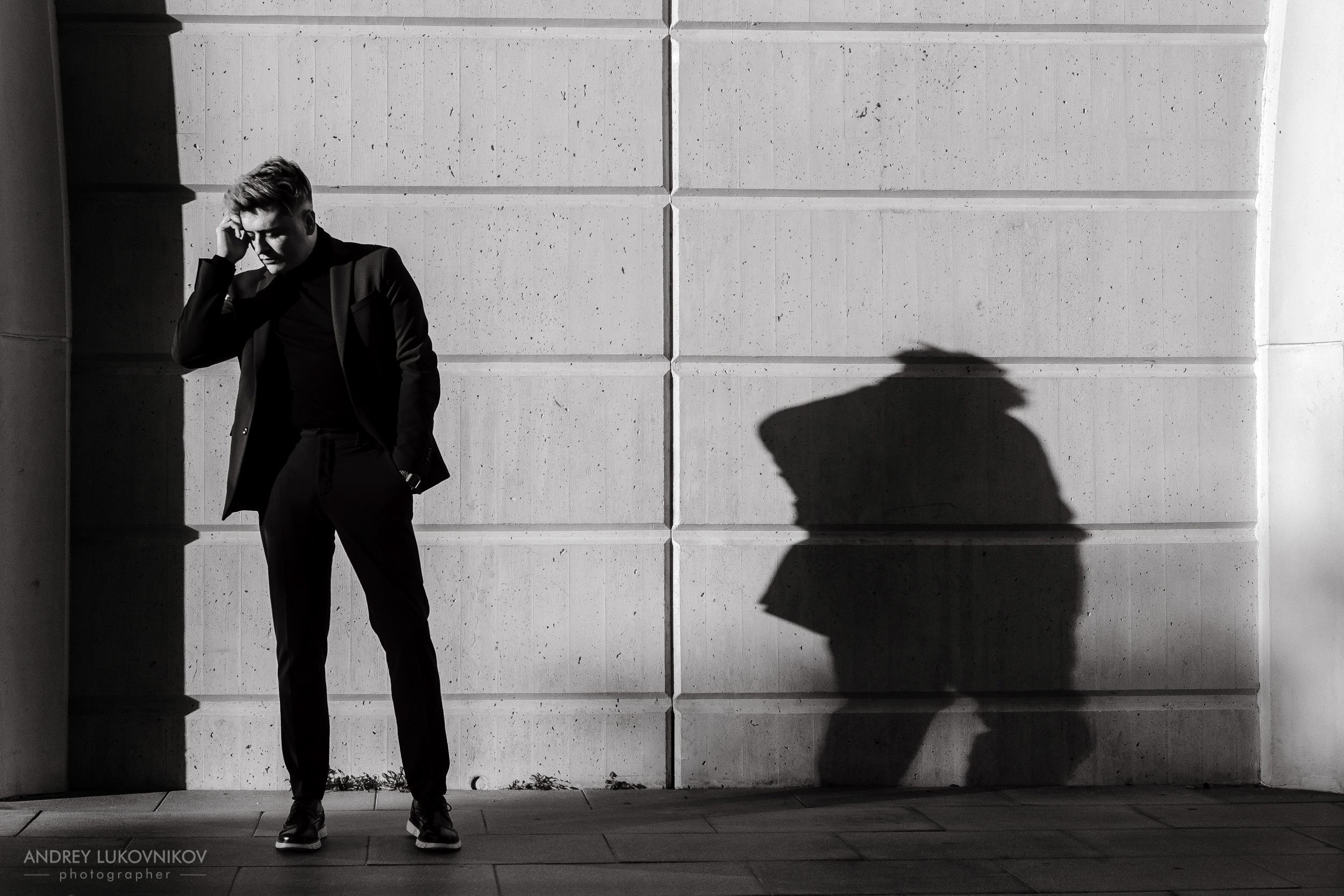 Мужская фотосессия в городе. Испания