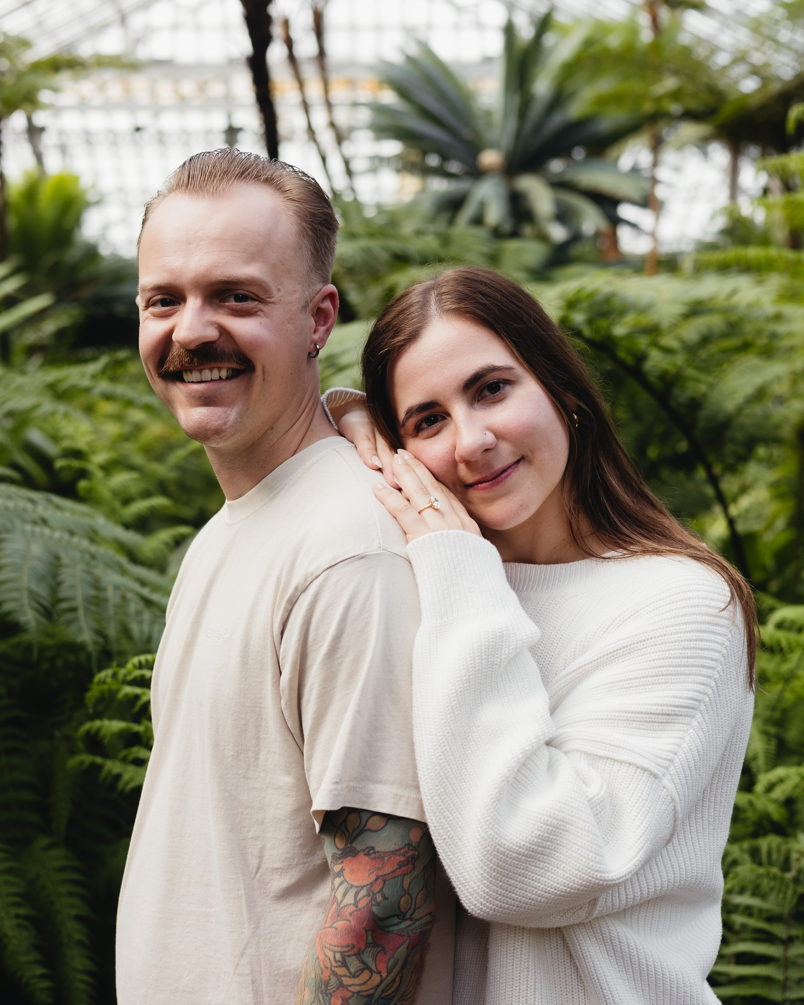 Garfield Conservatory Proposal — Chicago Engagement Photographer