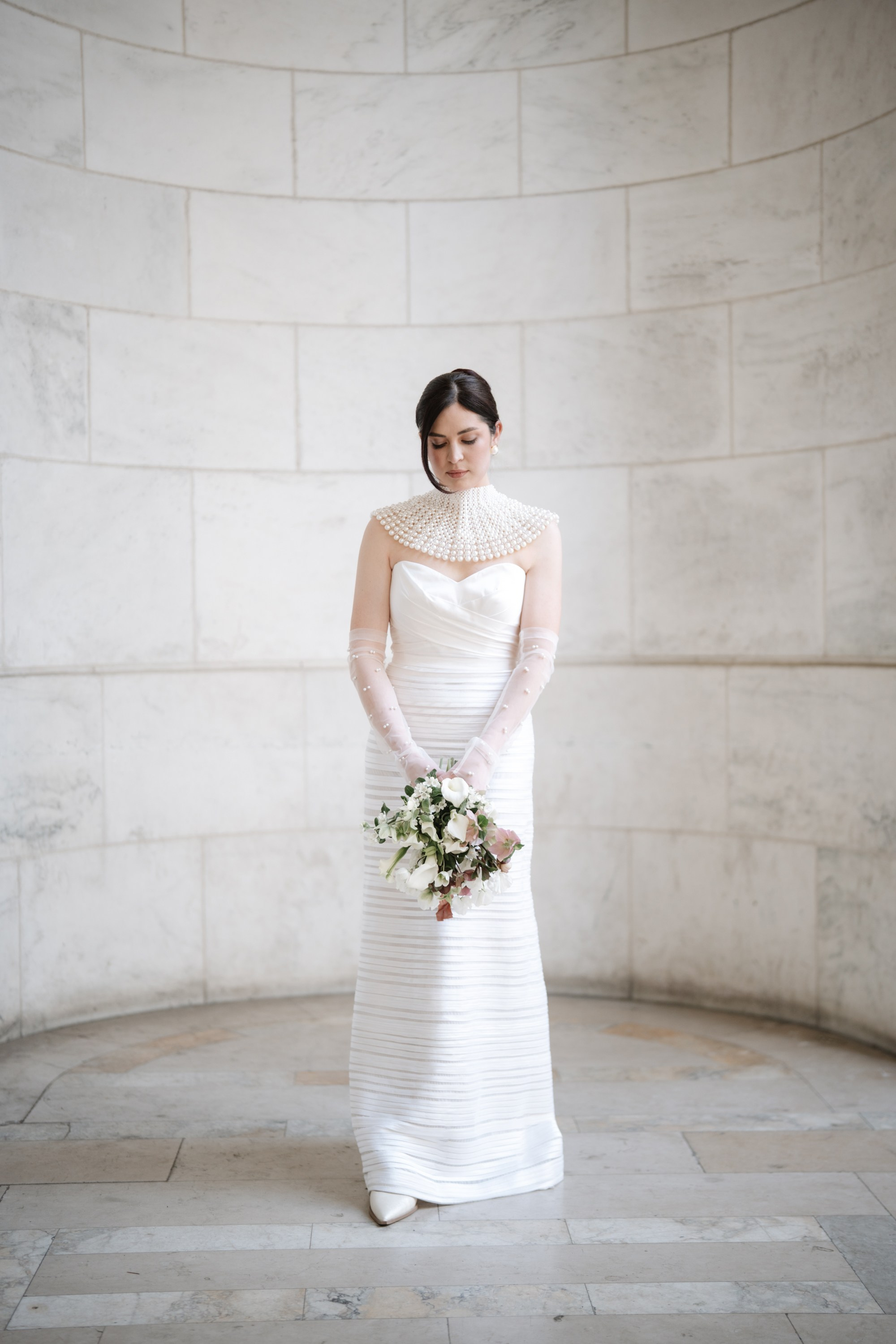 Lily as a bride. Portrait and wedding photographer in New York