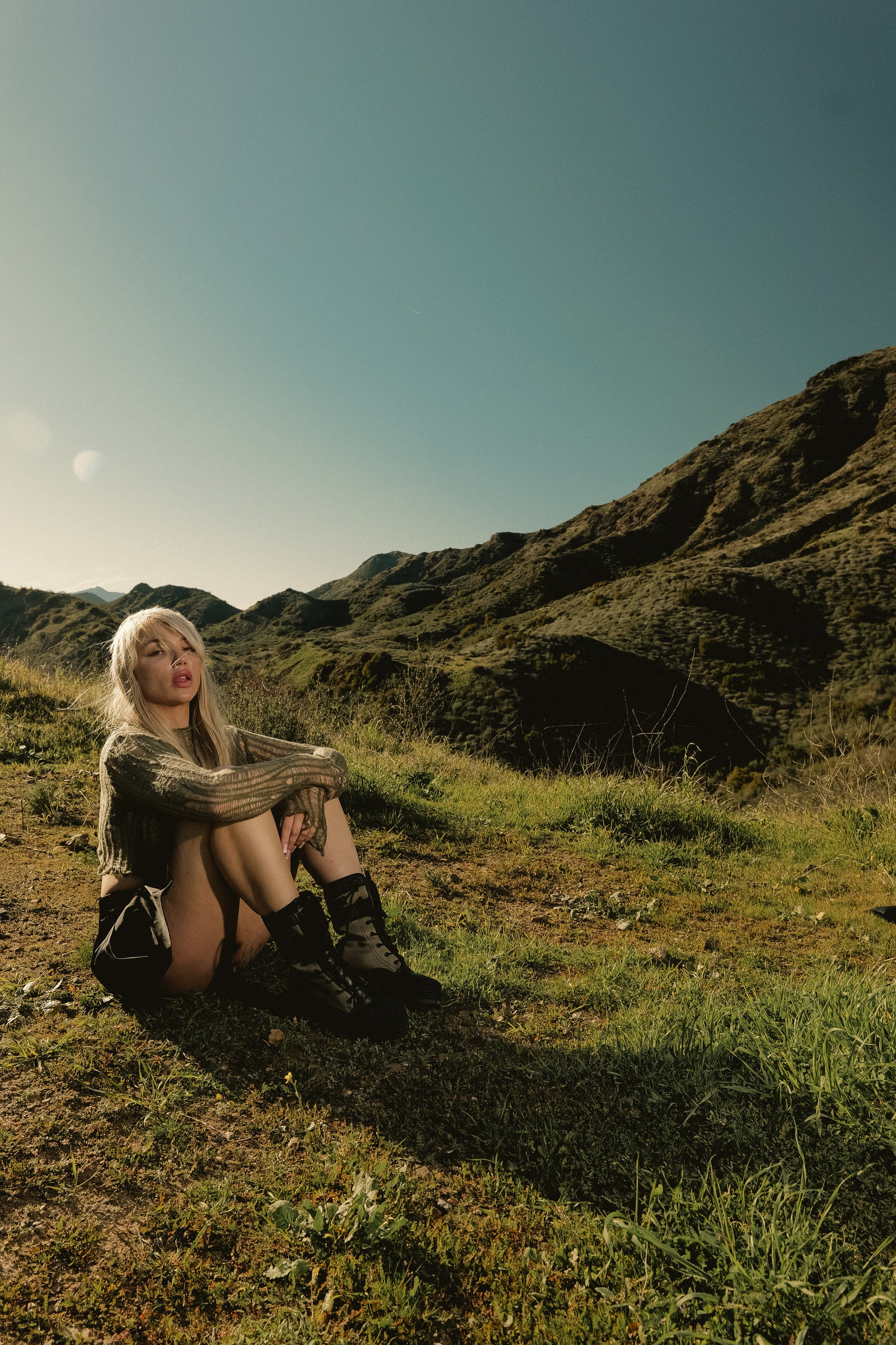 In the rays of the sun (CA). Photographer New York / Los Angeles