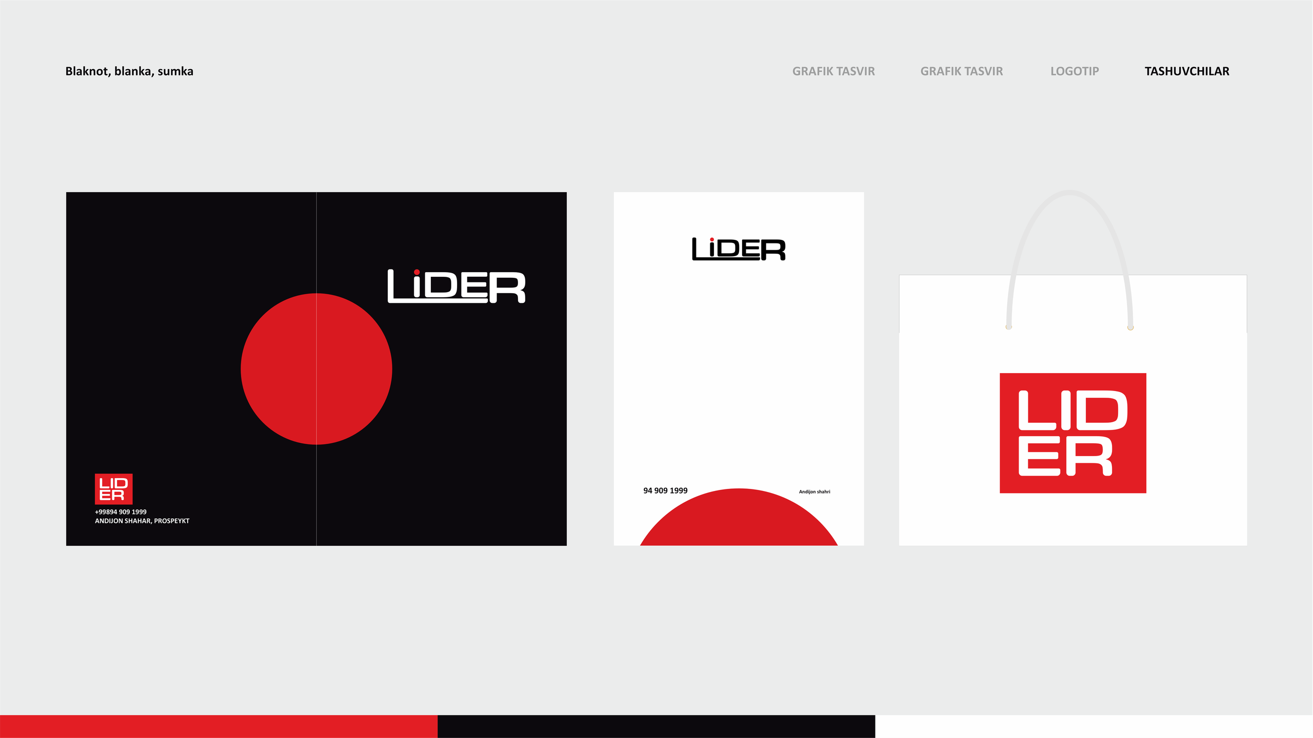 Lider — Logotip / Qadoq dizayni. Dirov — Hayot Khodirov