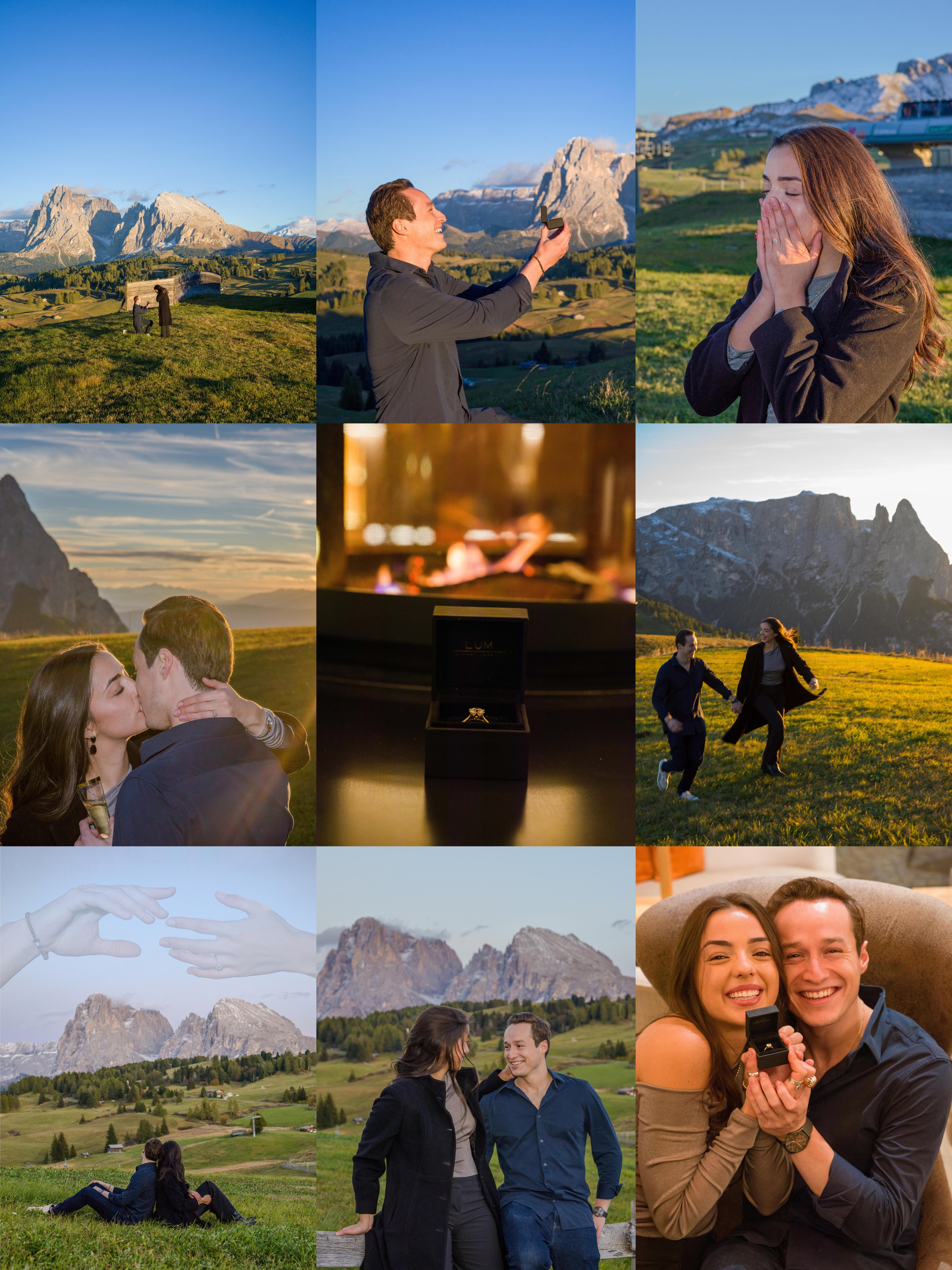 Proposal, Alpe di Suisi, the Dolomites