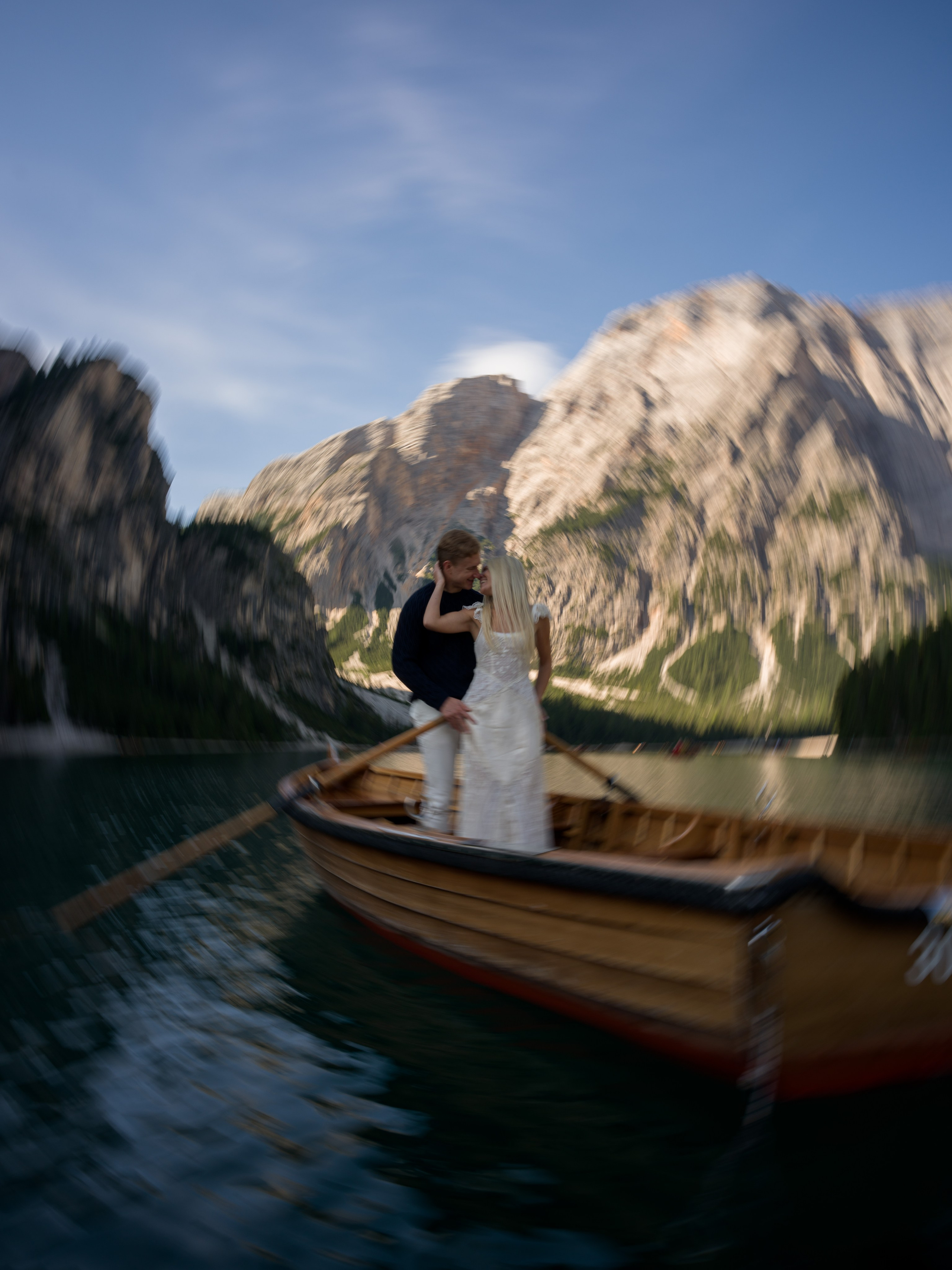 Proposal, Lake Braies, the Dolomites