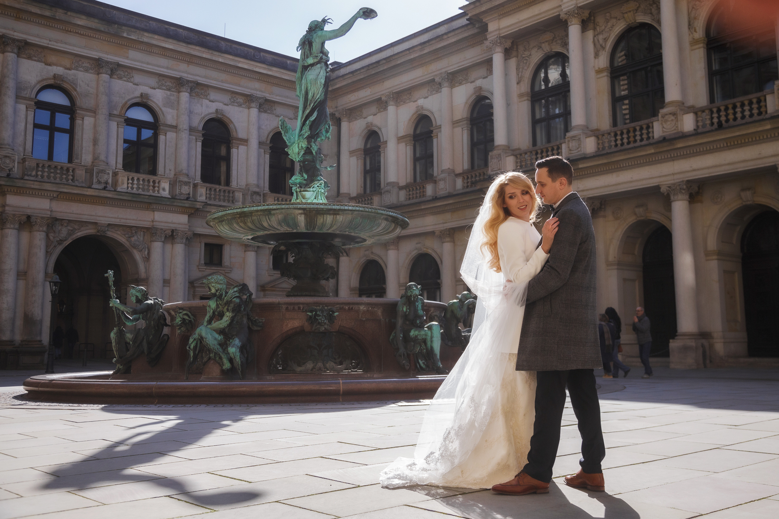 Свадебная фотосессия в Европе в Гамбурге Свадебный фотограф. Elizaveta Romanova Fotografin in Hamburg