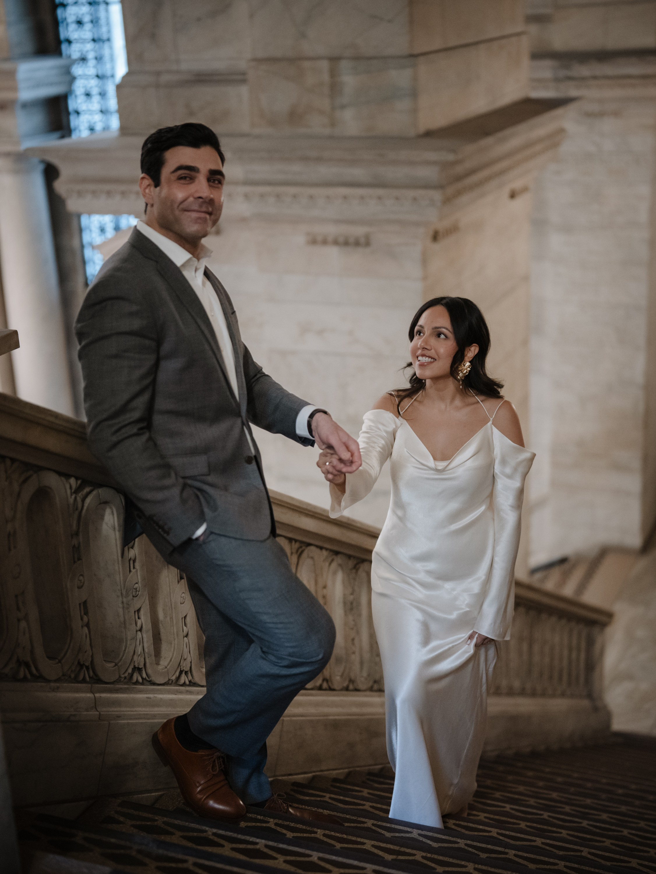 Engagement photo shoot in New York. Portrait and wedding photographer in New York