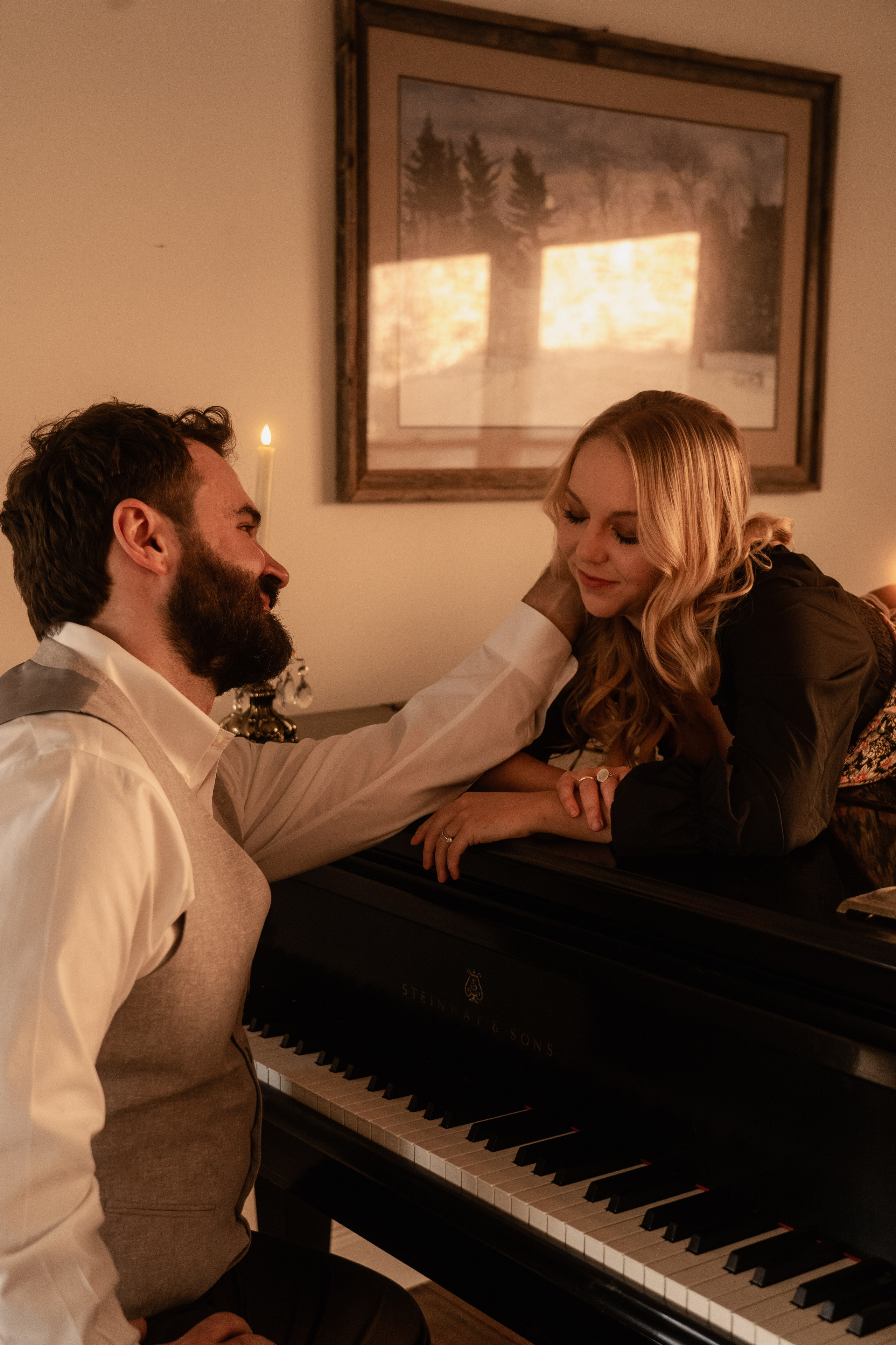 Connecticut Couple Photography — Intimate Home Session. Daria Deschain Cinematic Photography in Connecticut