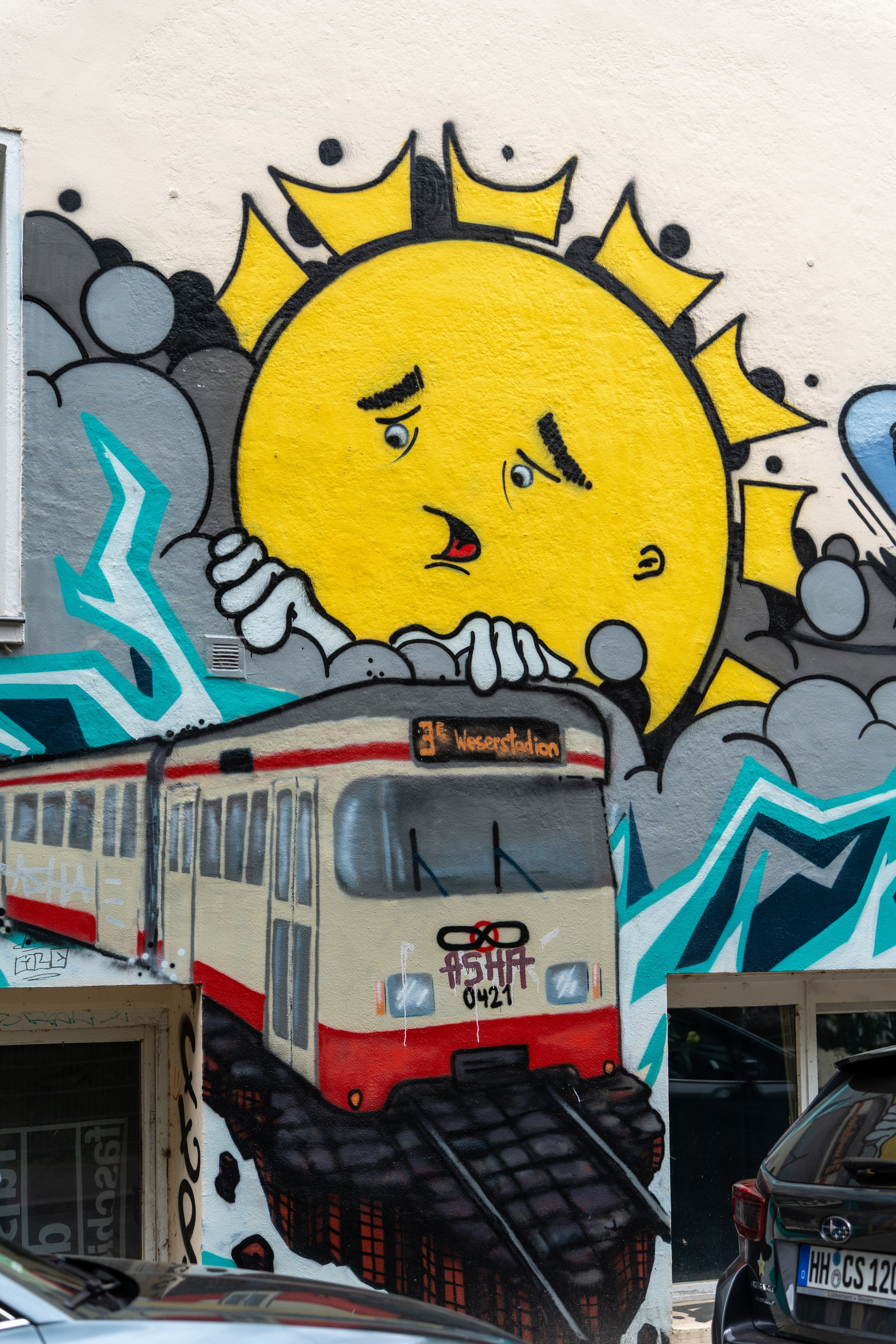 A little bit of street in Bremen #1. URBANSTREETFILES.ART