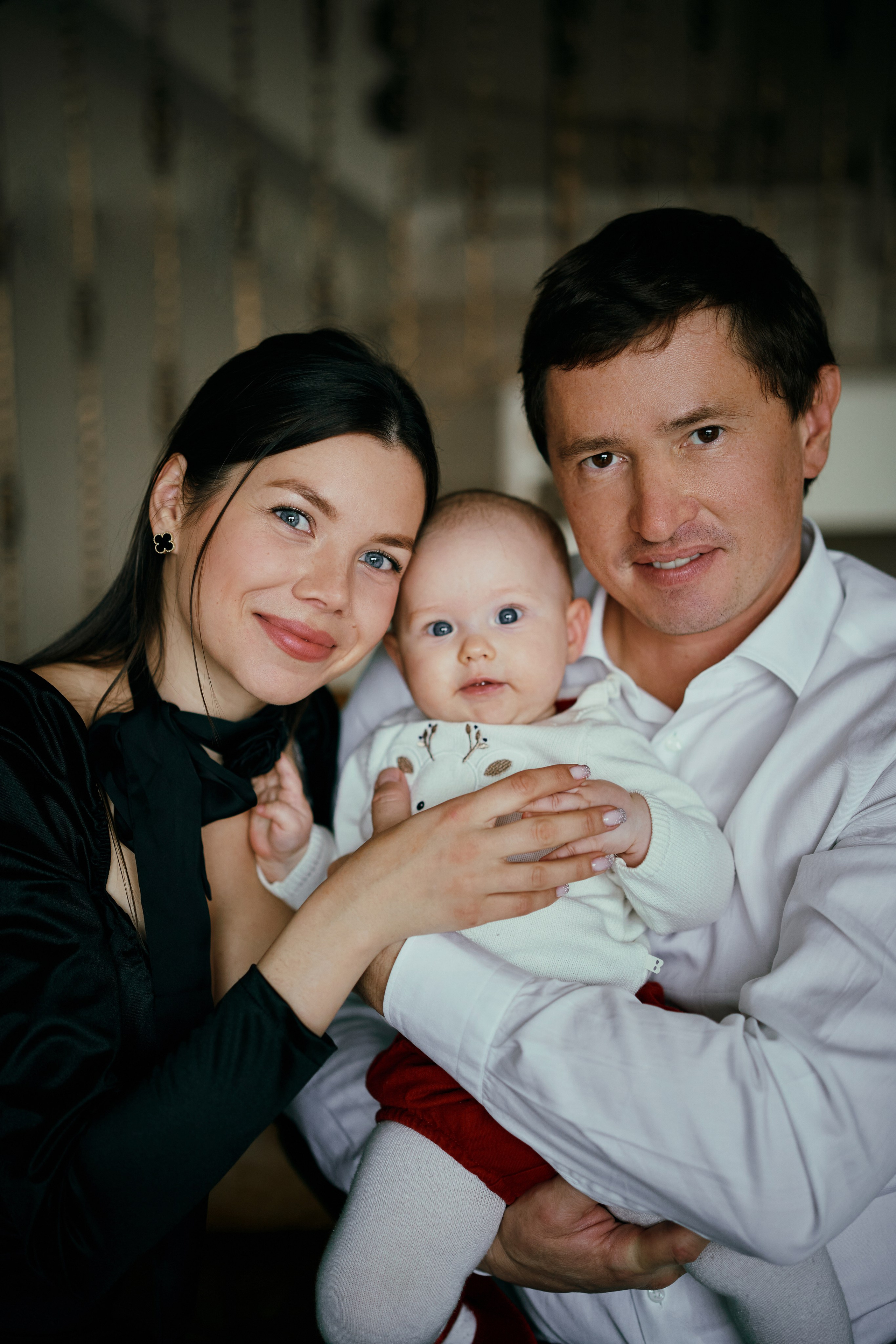 Юрий, Наталья и Алина. Первый новый год. Фотограф в Барселоне Жанна Захарченко