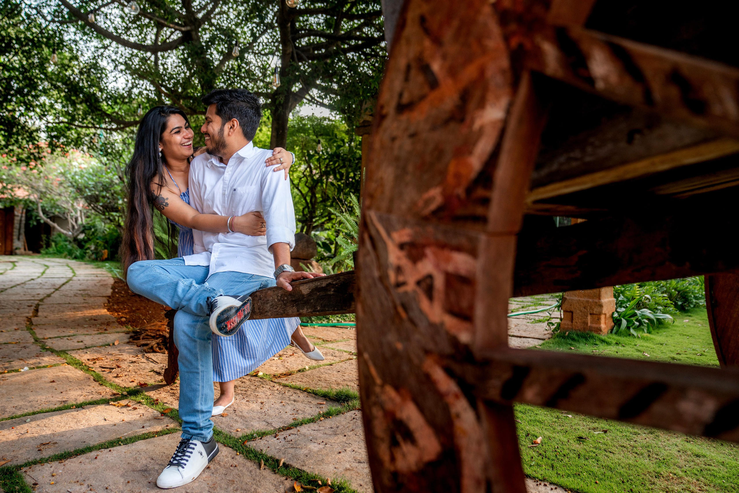 Prakriti & Ayush, Pre-Wedding Shoot at Shibravyi Courtyard, Bangalore | Truly Yours