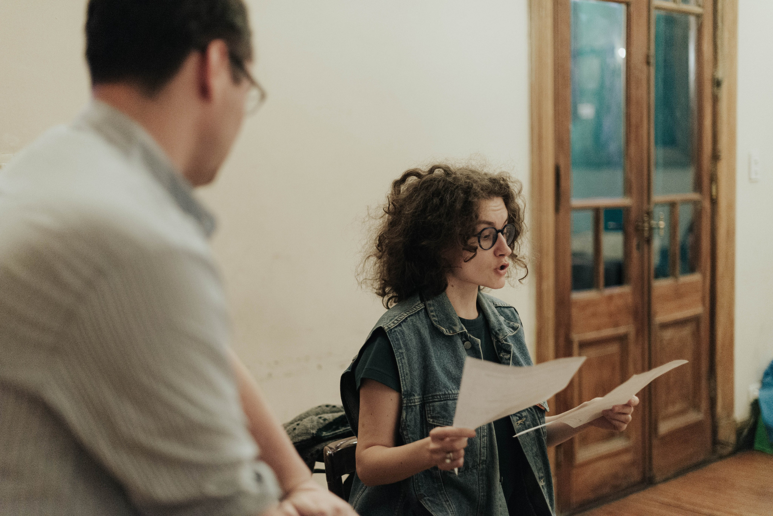 Репетиция @ojo.teatro. Photographer @elmirkami in the city of Buenos Aires